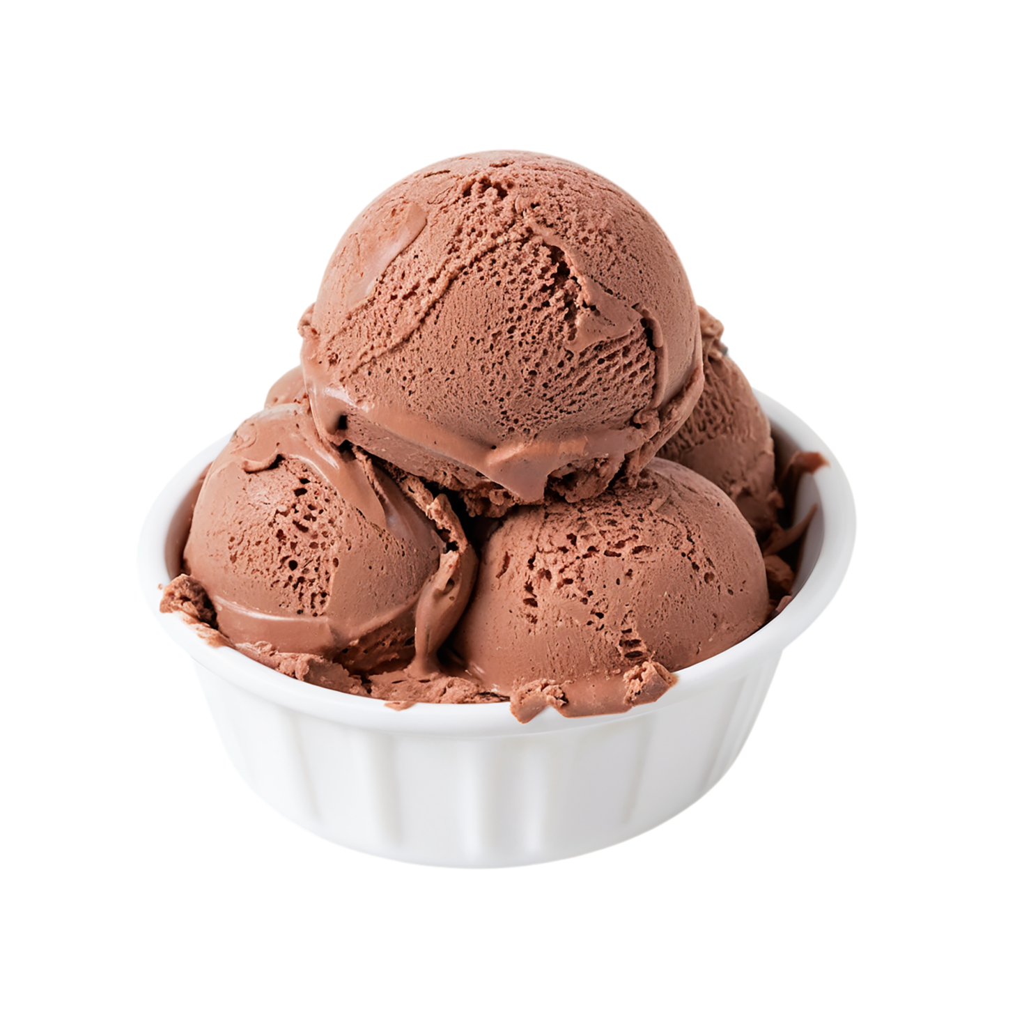 Chocolate ice cream desserts isolated on transparent background #4648