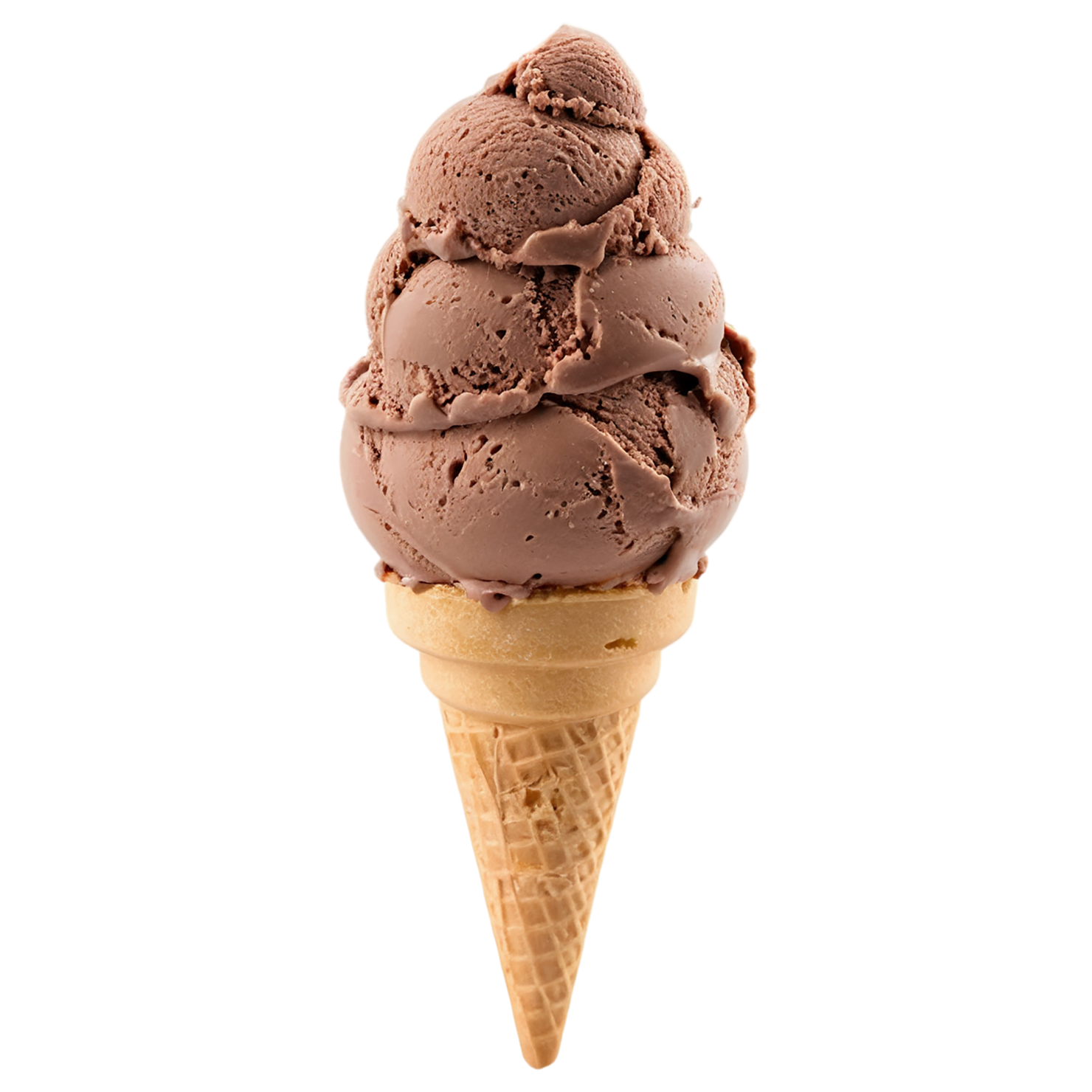 Chocolate ice cream desserts isolated on transparent background #4652