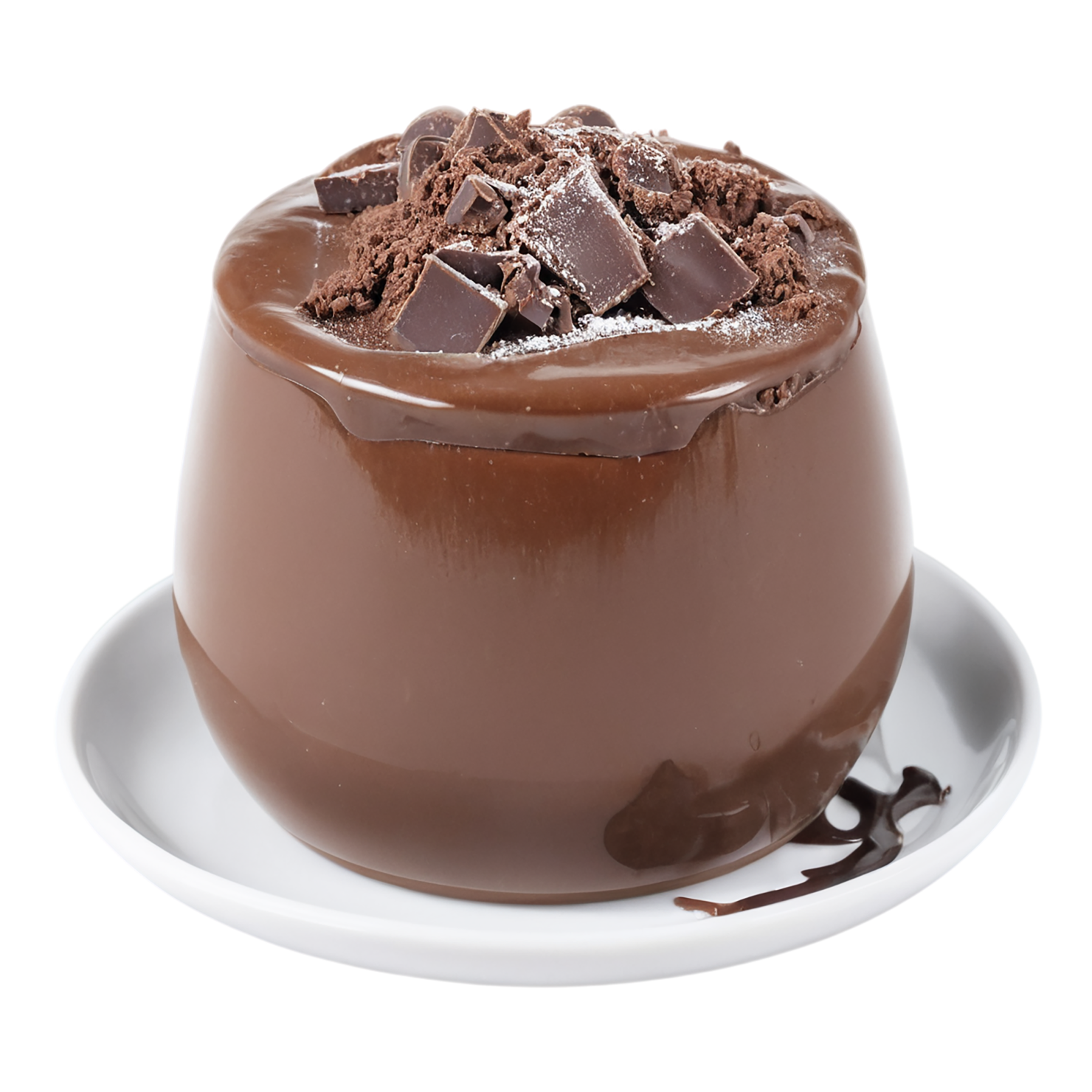 Chocolate Pudding desserts isolated on transparent background #4676