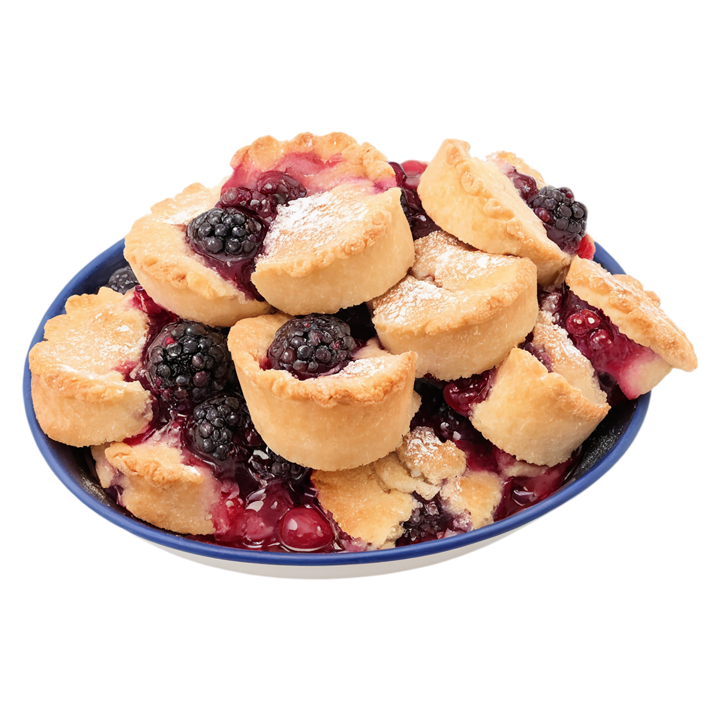 Cobbler desserts isolated on transparent background #4686