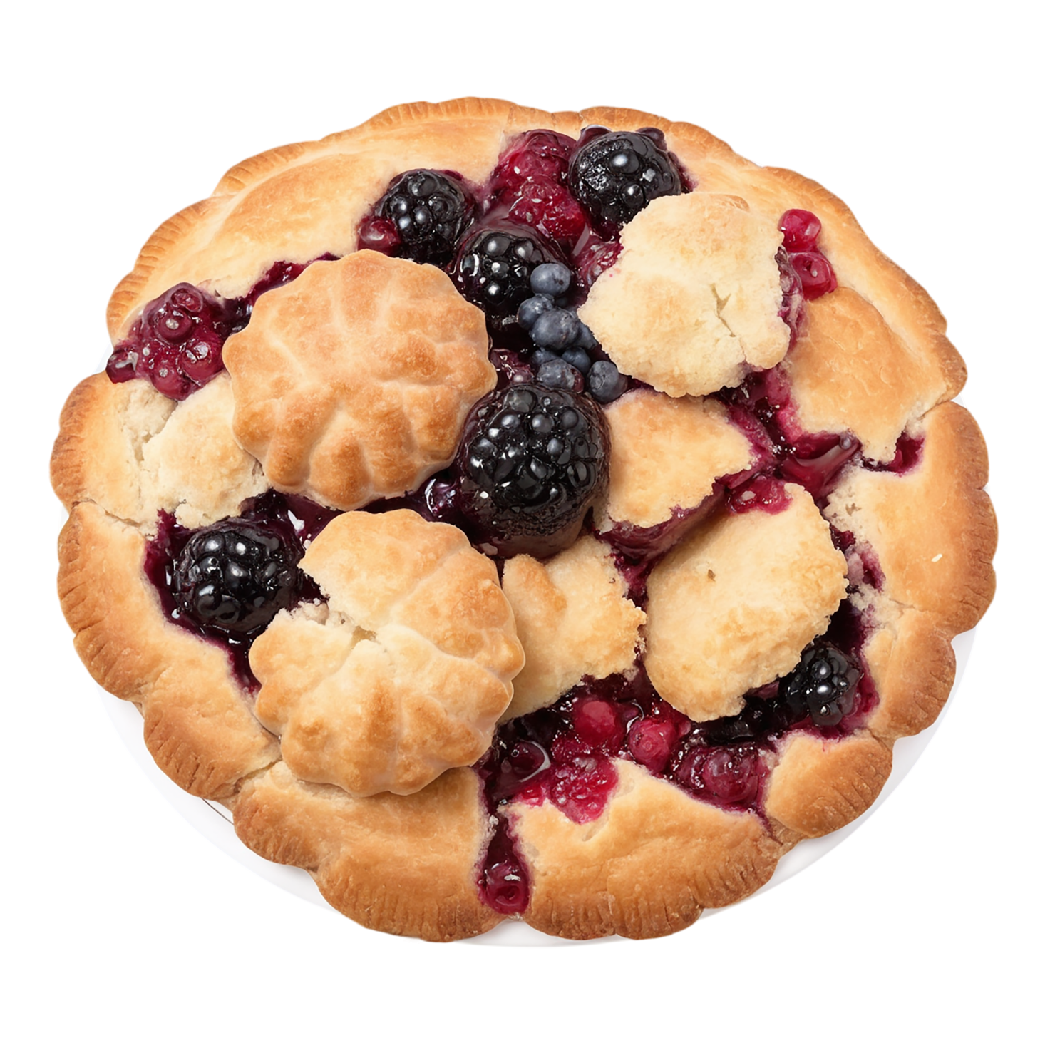 Cobbler desserts isolated on transparent background #4690