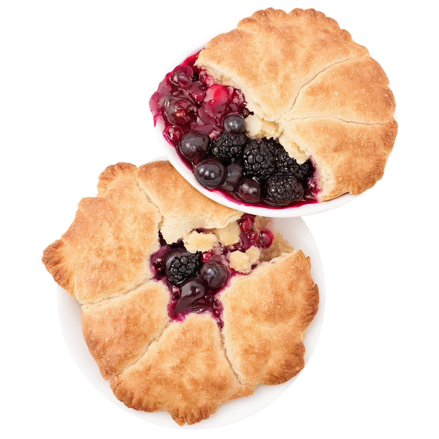 Cobbler desserts isolated on transparent background #4692