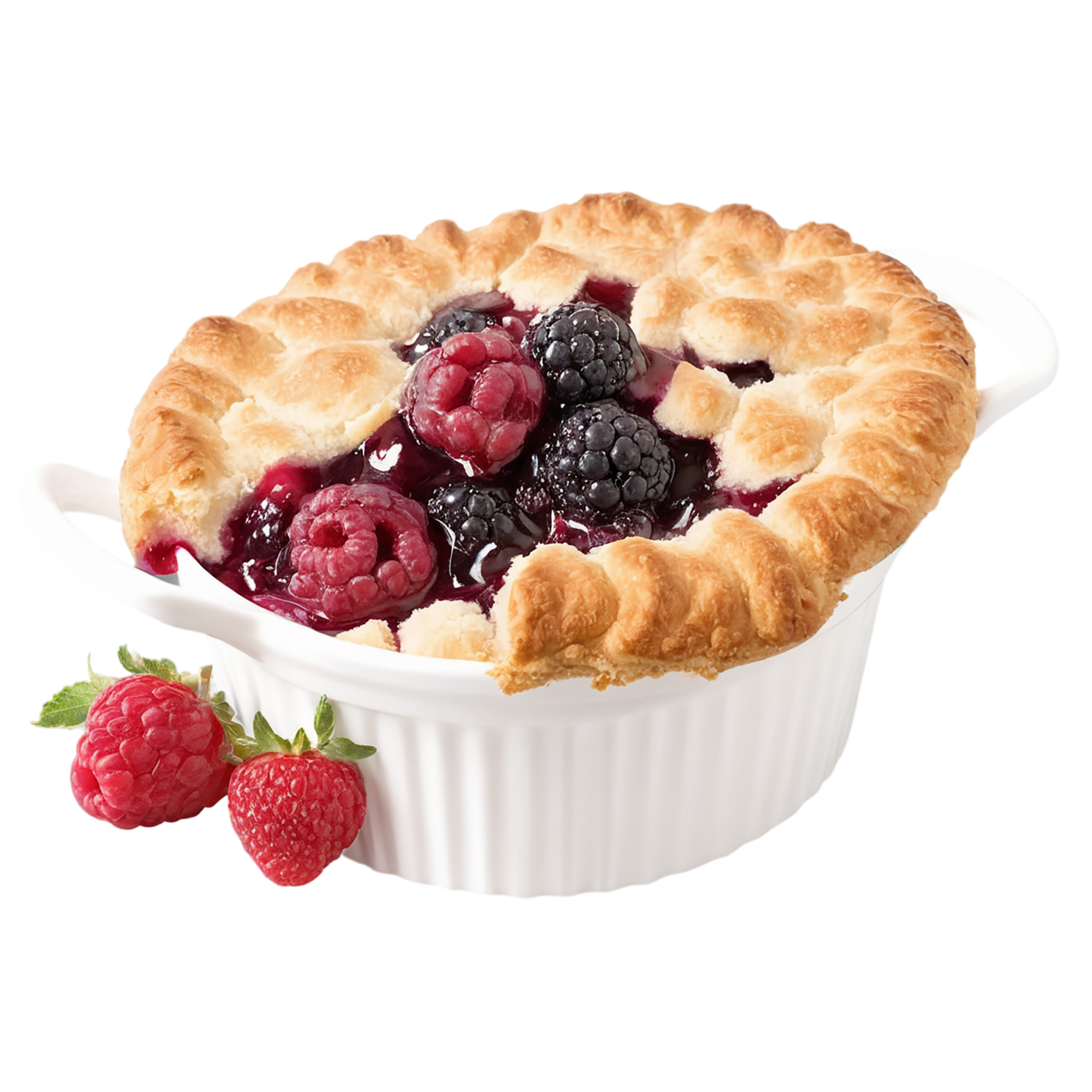 Cobbler desserts isolated on transparent background #4693