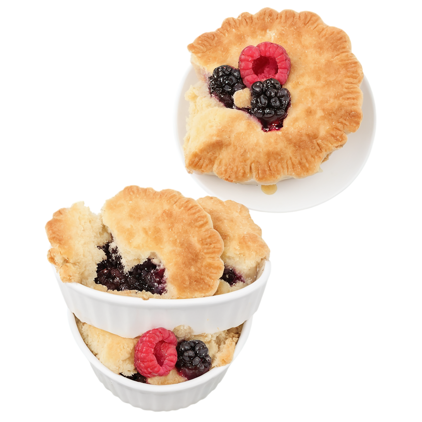 Cobbler desserts isolated on transparent background #4694