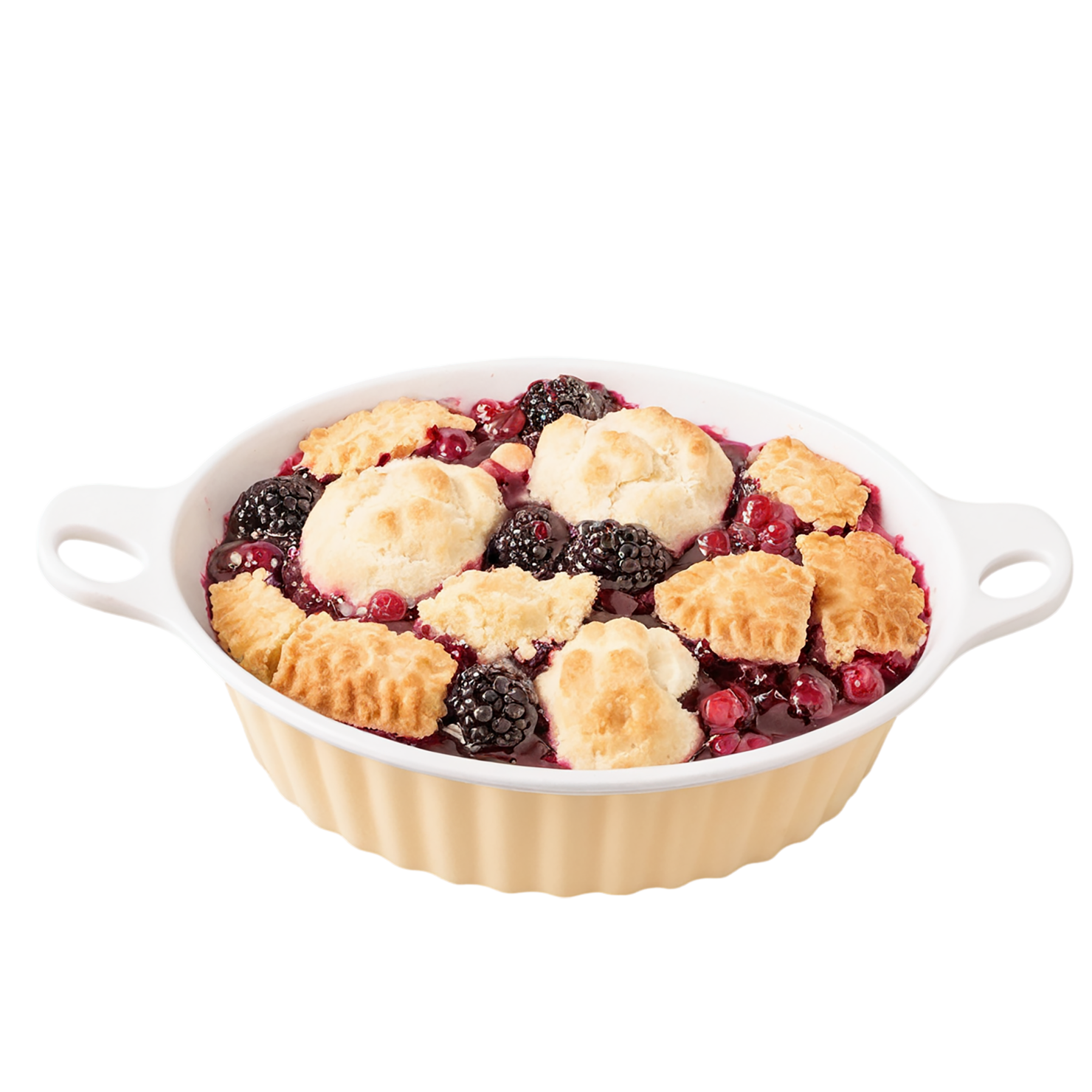 Cobbler desserts isolated on transparent background #4696