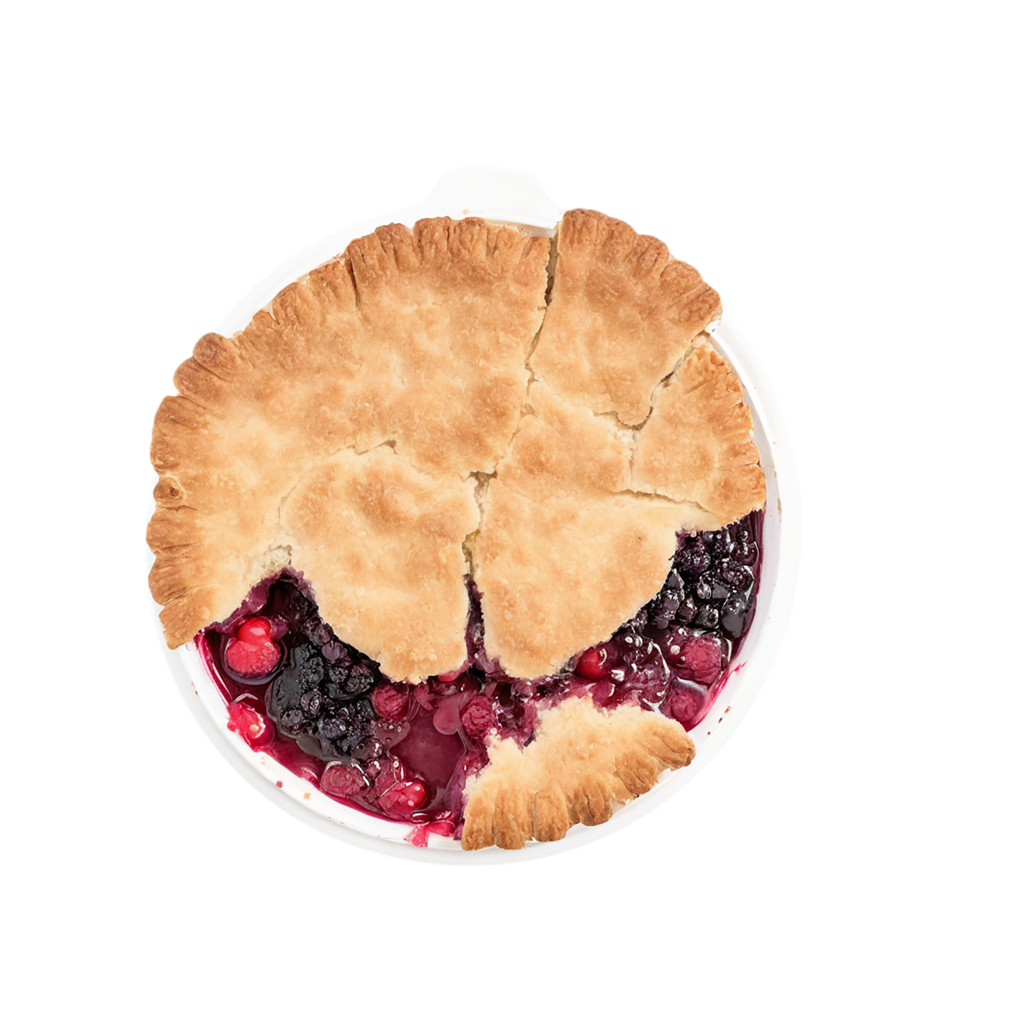 Cobbler desserts isolated on transparent background #4697