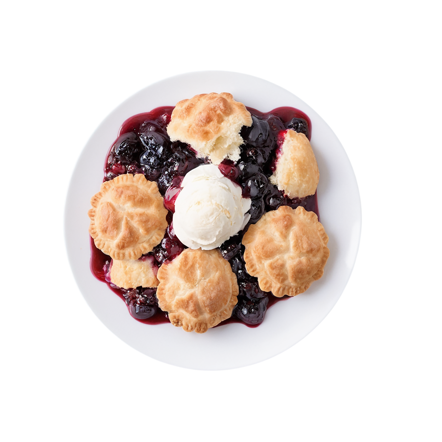 Cobbler desserts isolated on transparent background #4698