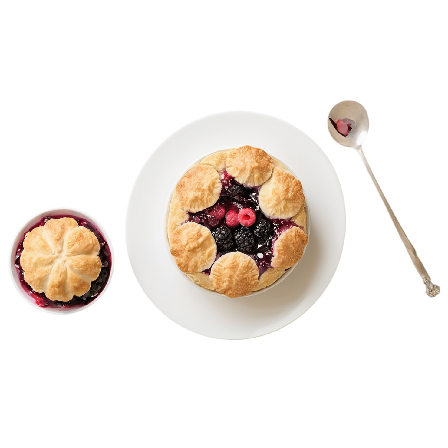 Cobbler desserts isolated on transparent background #4703