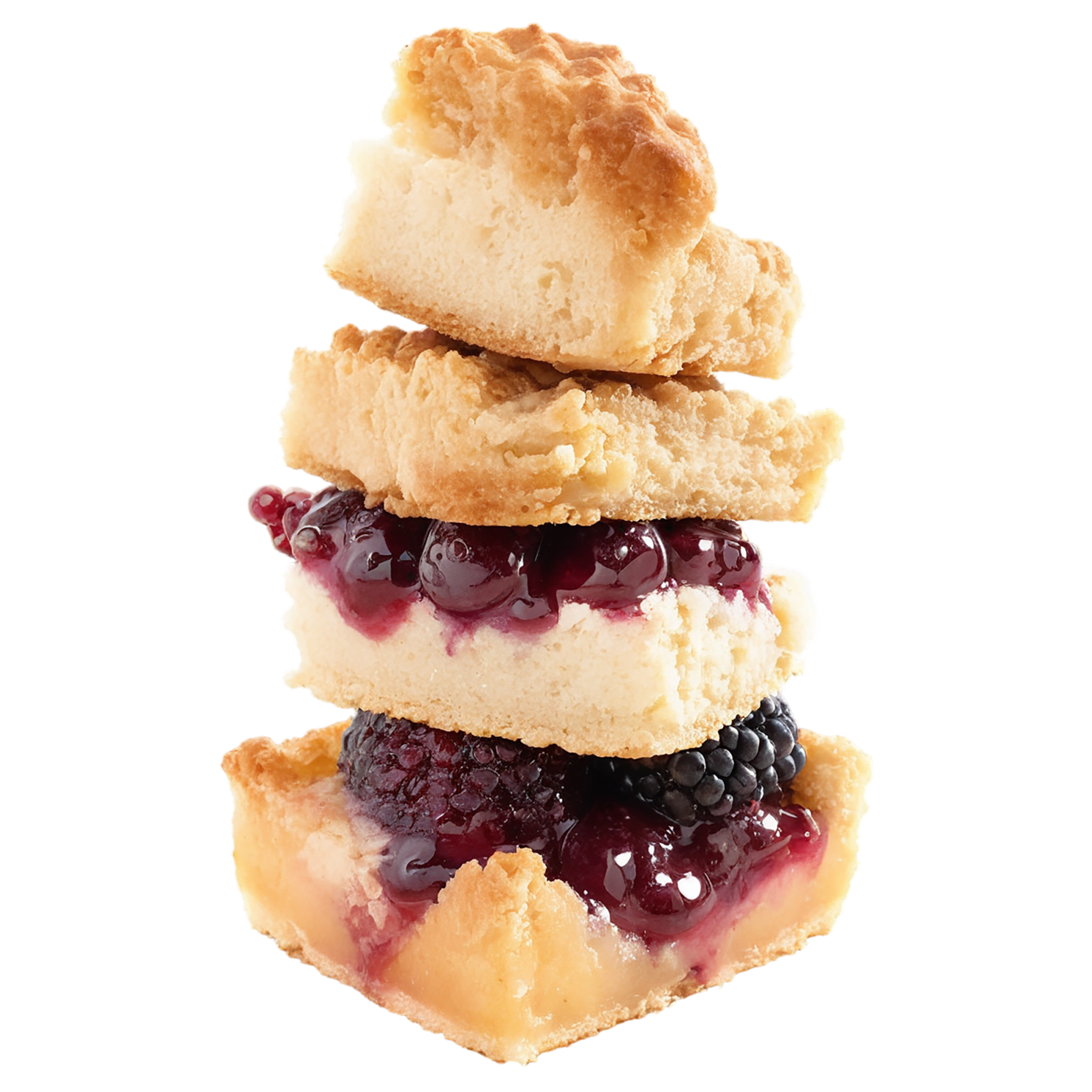 Cobbler desserts isolated on transparent background #4705