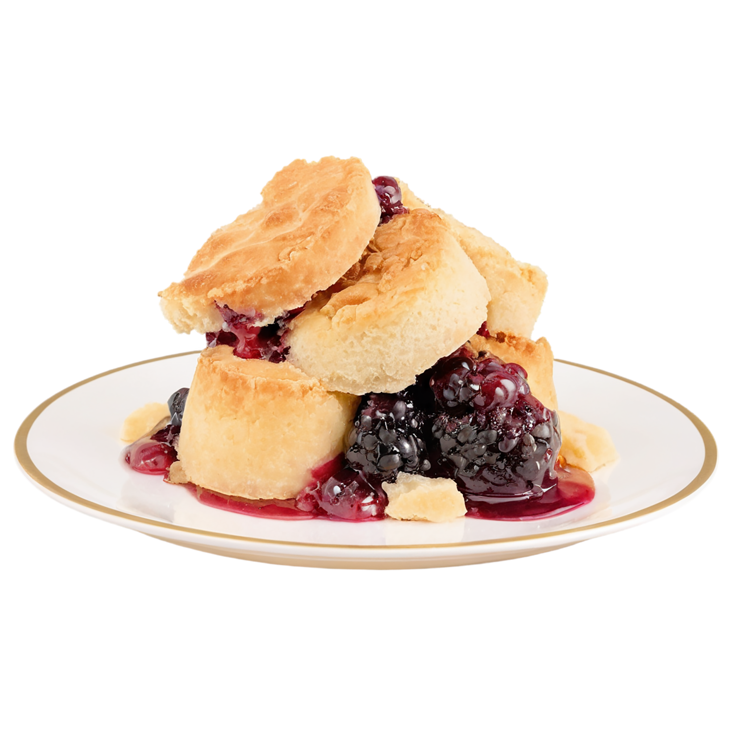 Cobbler desserts isolated on transparent background #4706