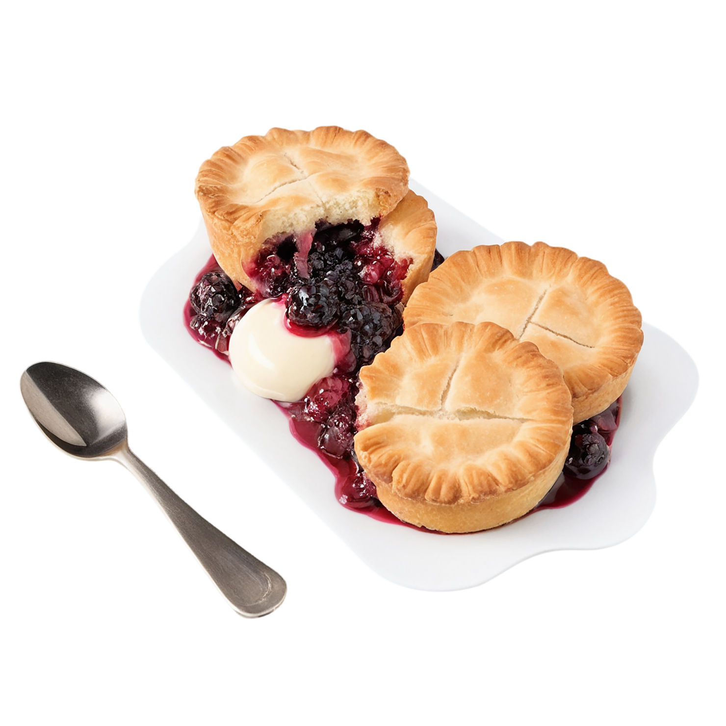 Cobbler desserts isolated on transparent background #4708
