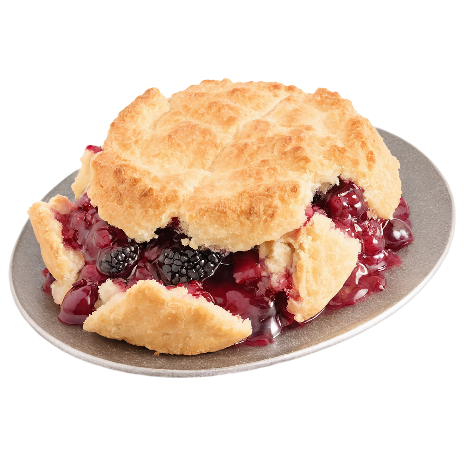 Cobbler desserts isolated on transparent background #4711