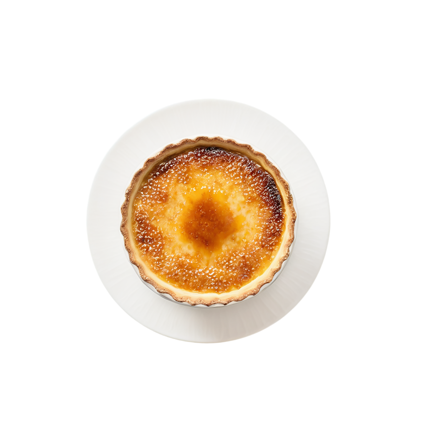 Creme Brulee desserts isolated on transparent background #4743