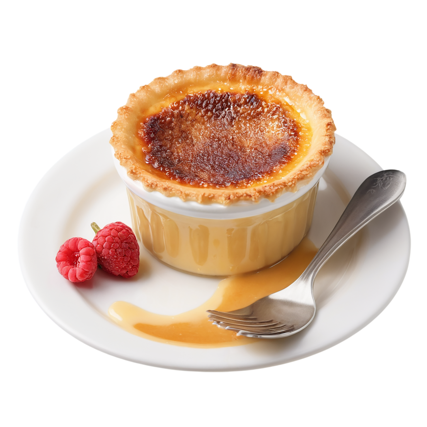Creme Brulee desserts isolated on transparent background #4746