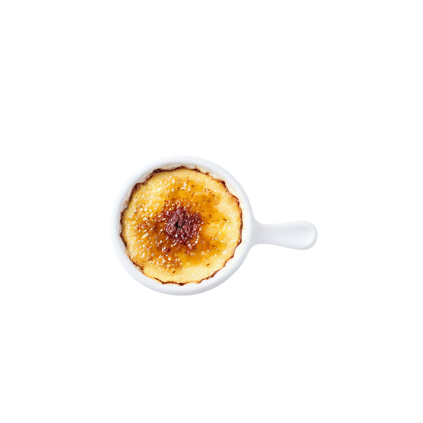 Creme Brulee desserts isolated on transparent background #4748