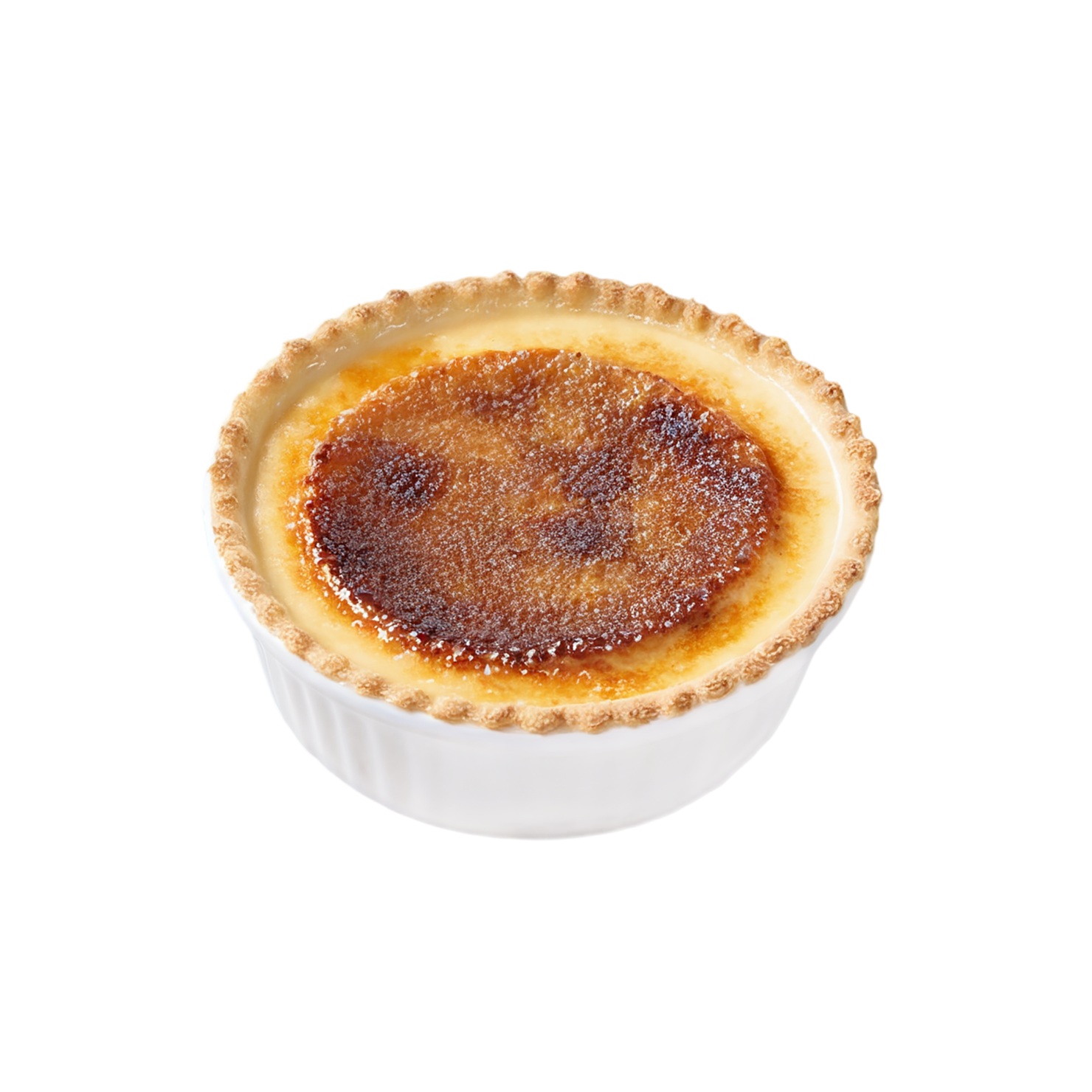 Creme Brulee desserts isolated on transparent background #4750