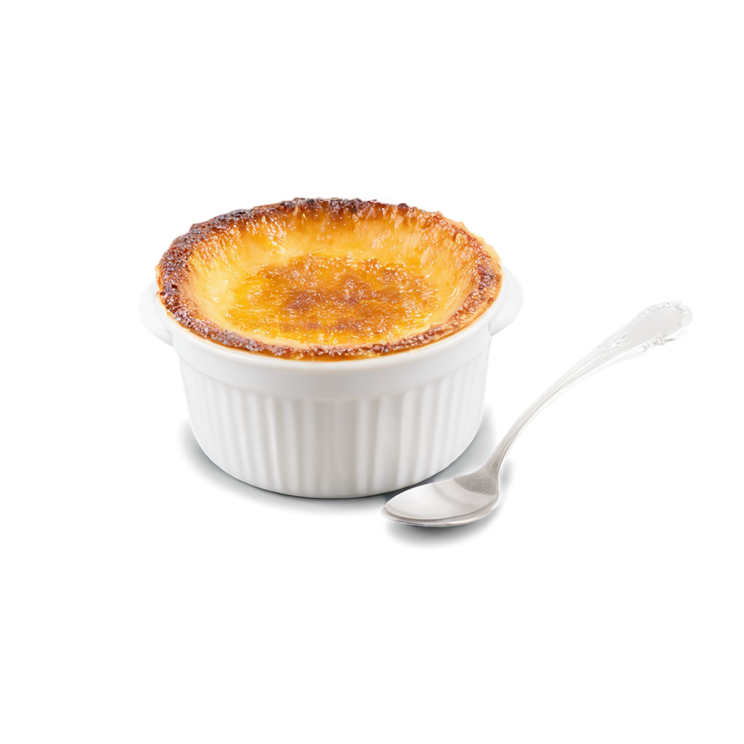 Creme Brulee desserts isolated on transparent background #4751