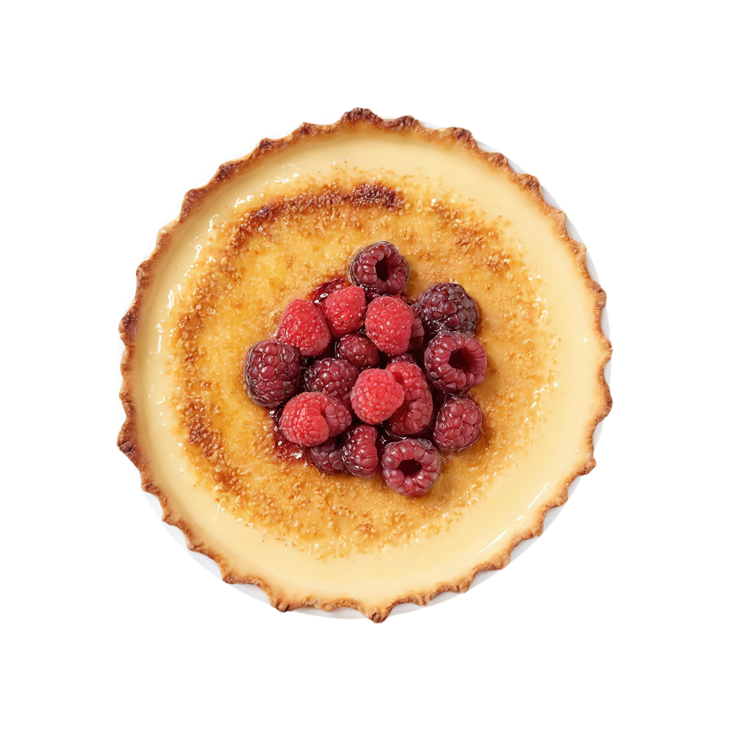 Creme Brulee desserts isolated on transparent background #4760
