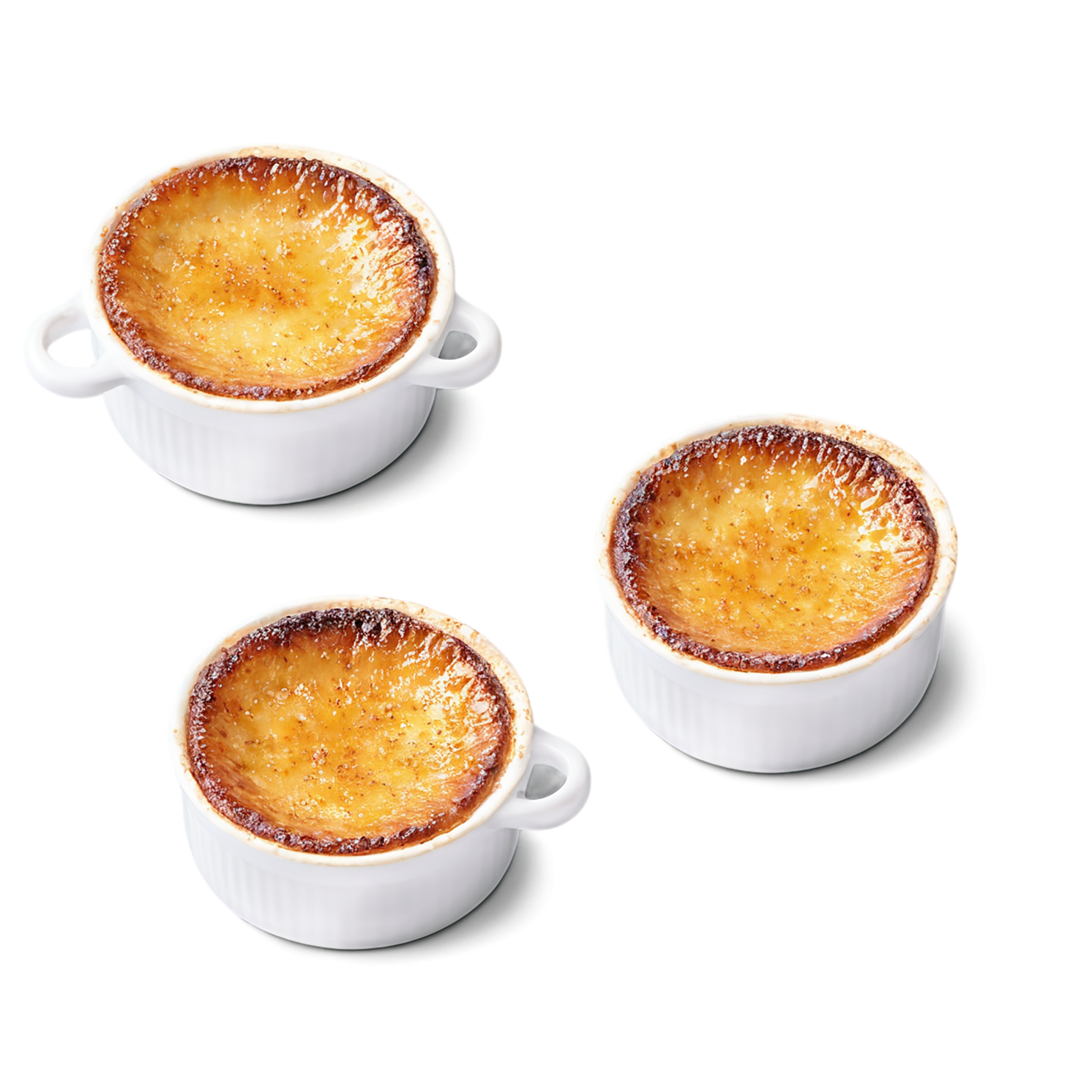 Creme Brulee desserts isolated on transparent background #4762