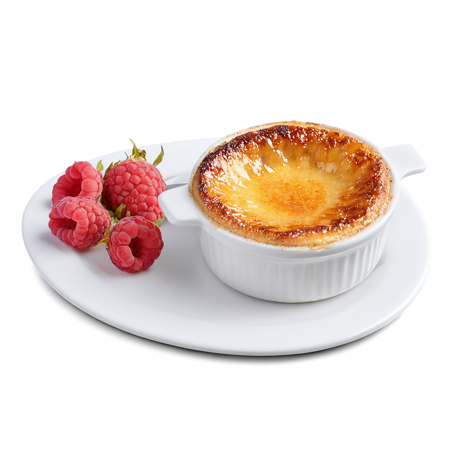 Creme Brulee desserts isolated on transparent background #4765