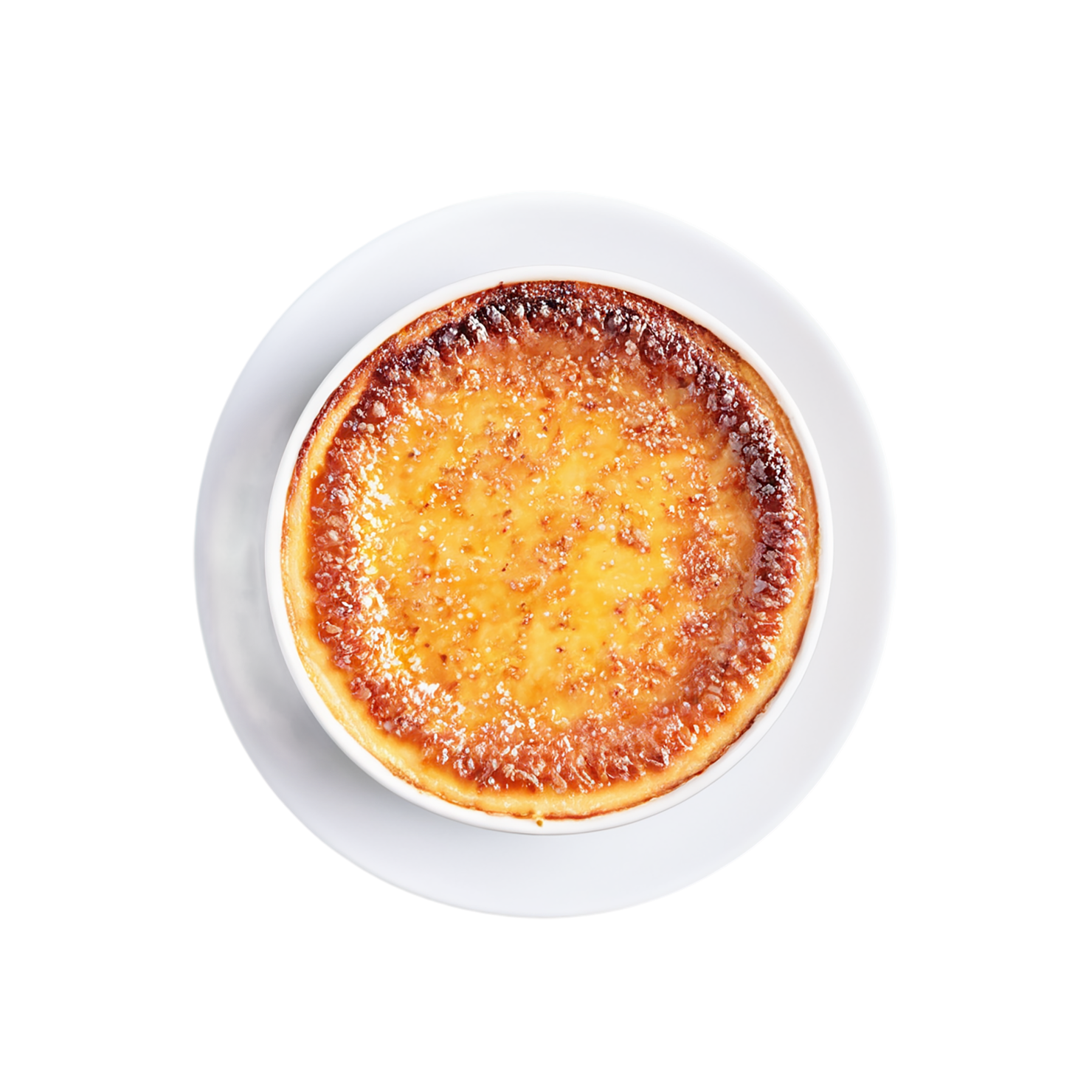 Creme Brulee desserts isolated on transparent background #4768