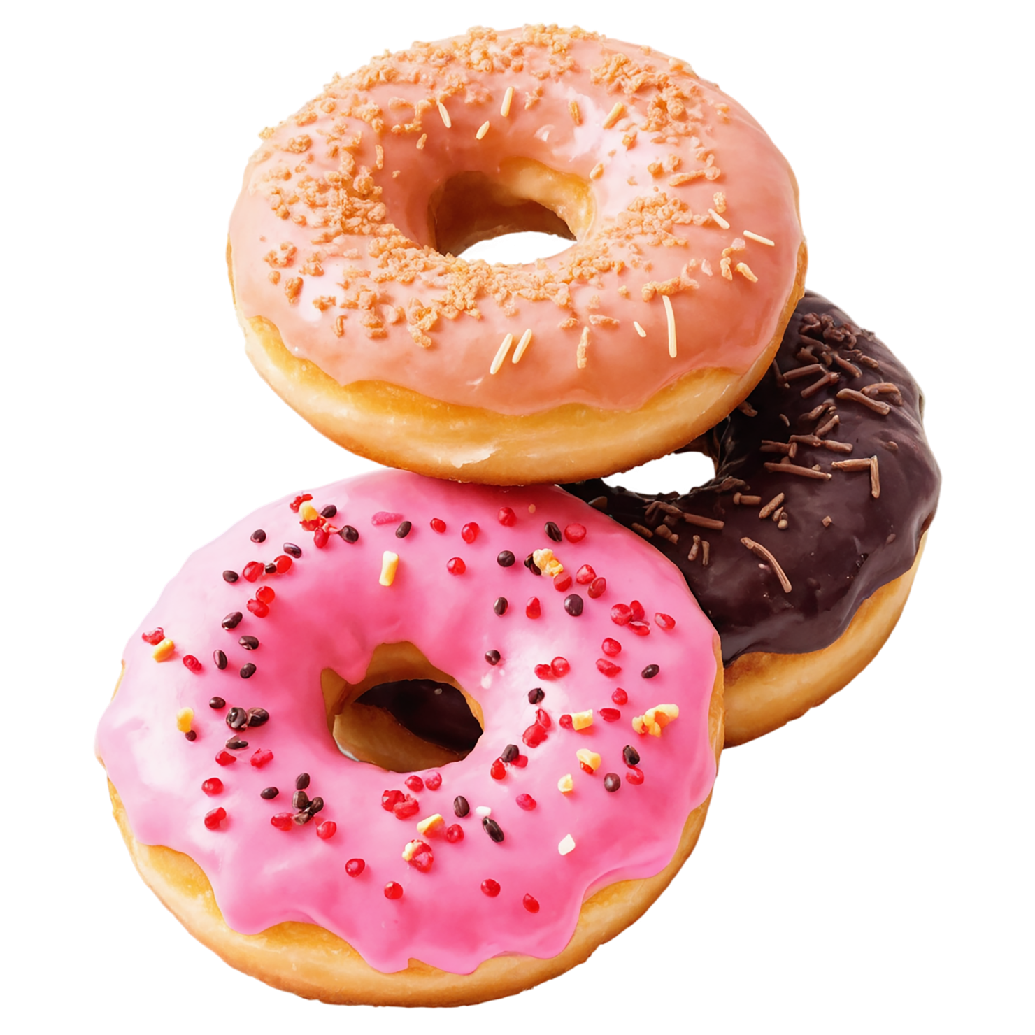 Donuts desserts isolated on transparent background #4802