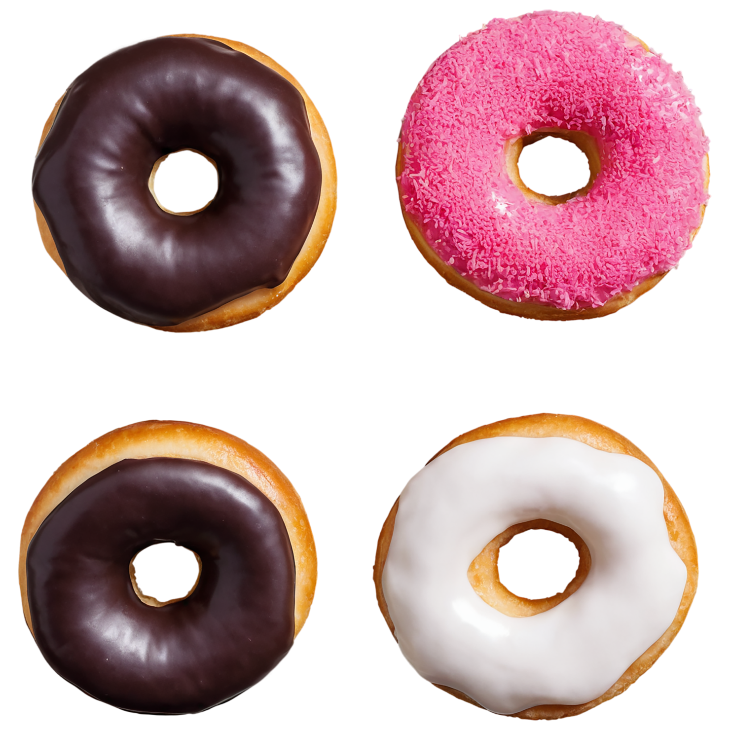 Donuts desserts isolated on transparent background #4819