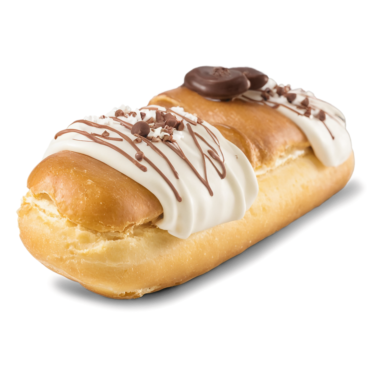 Éclairs with cream  desserts isolated on transparent background #4832