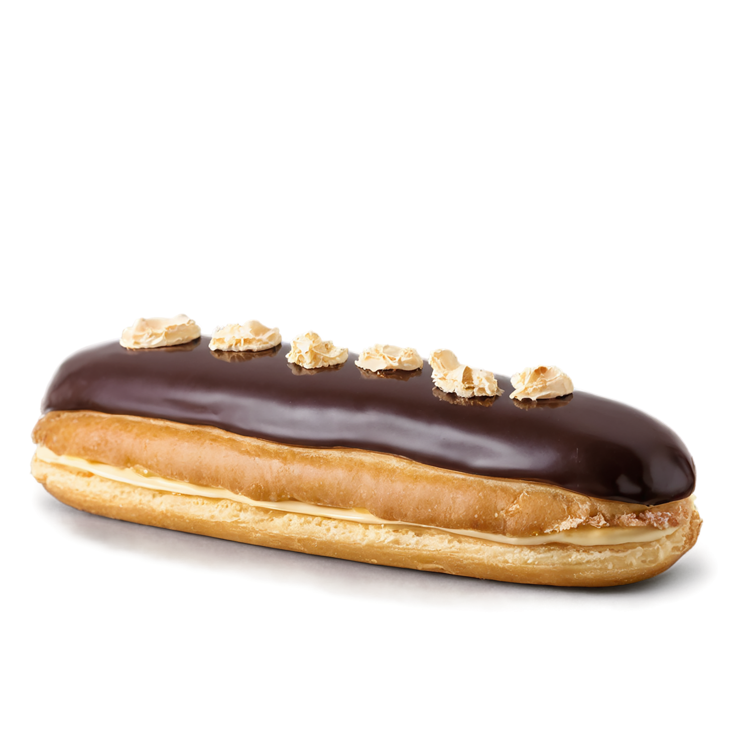 Éclairs with cream  desserts isolated on transparent background #4839