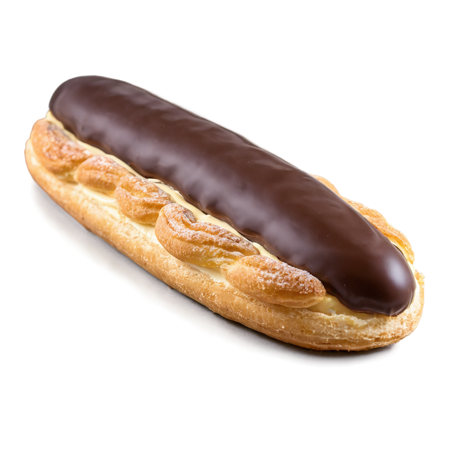 Éclairs with cream  desserts isolated on transparent background #4840