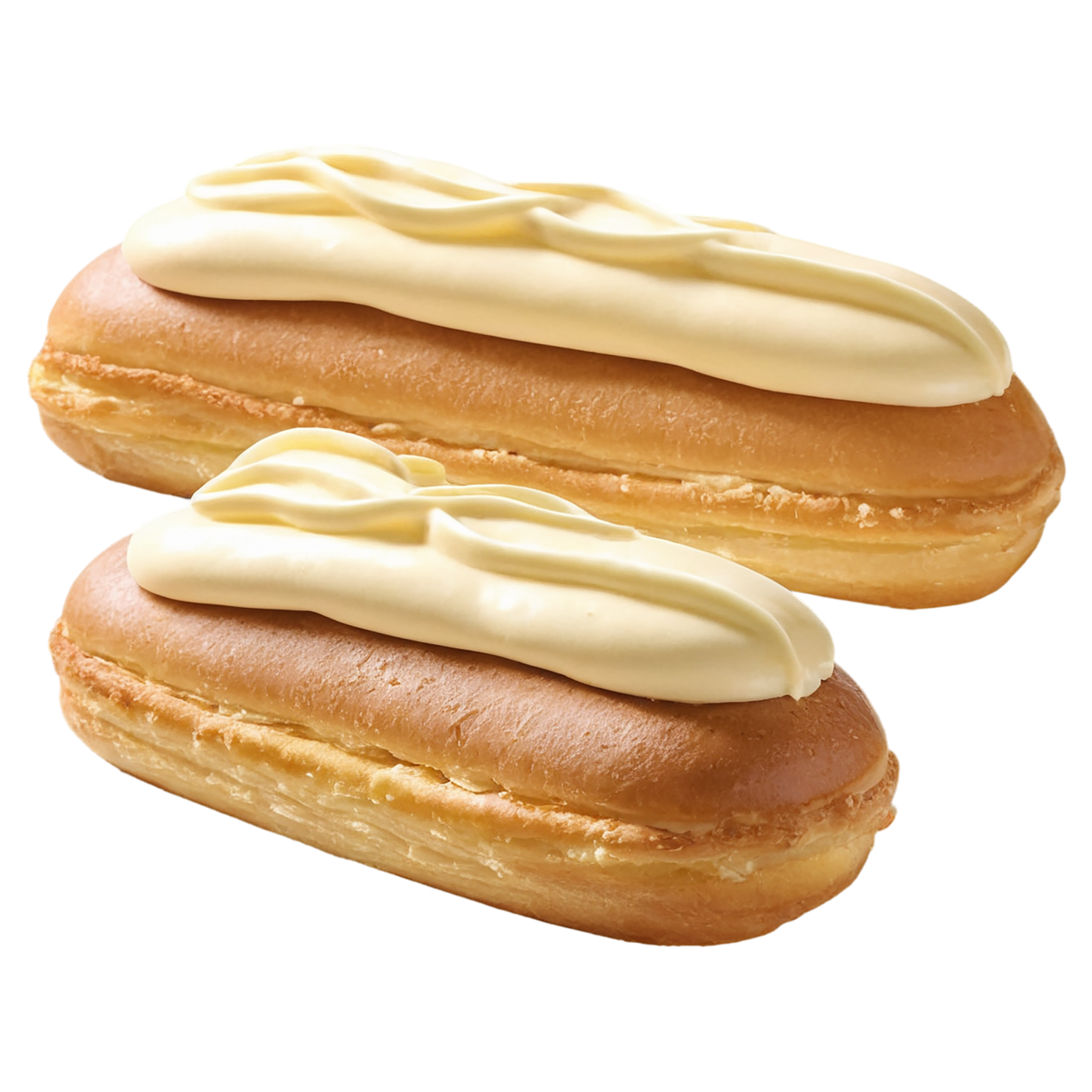Éclairs with cream  desserts isolated on transparent background #4843