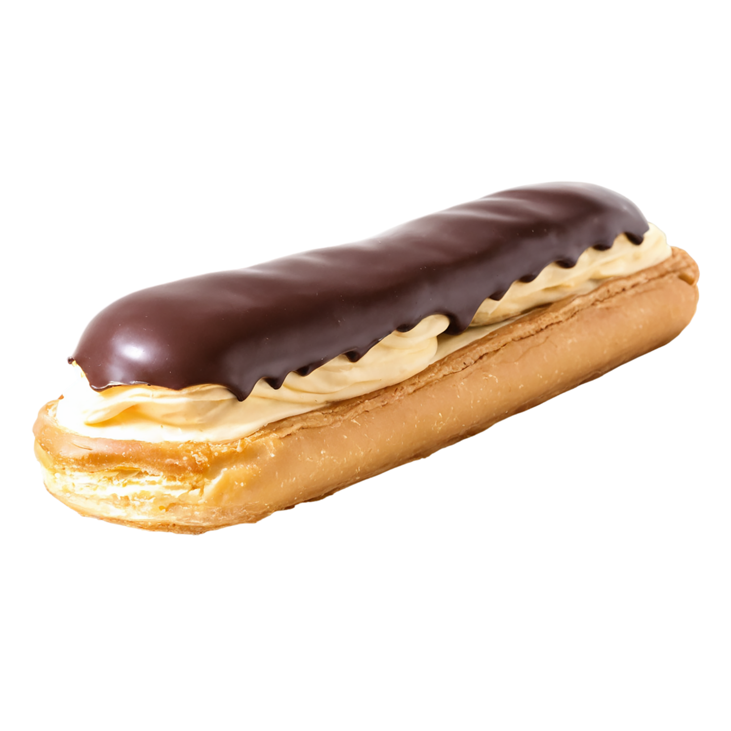 Éclairs with cream  desserts isolated on transparent background #4850