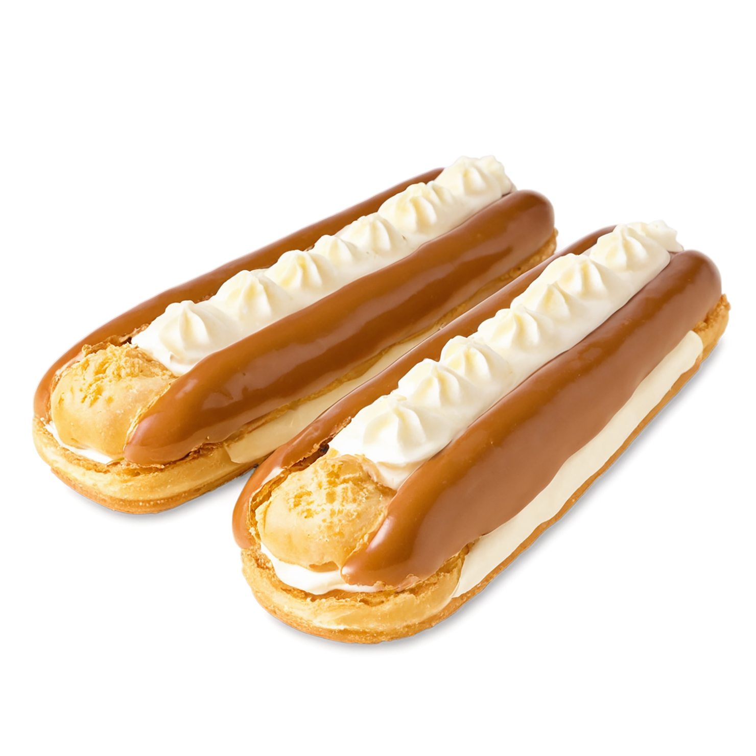 Éclairs with cream  desserts isolated on transparent background #4851