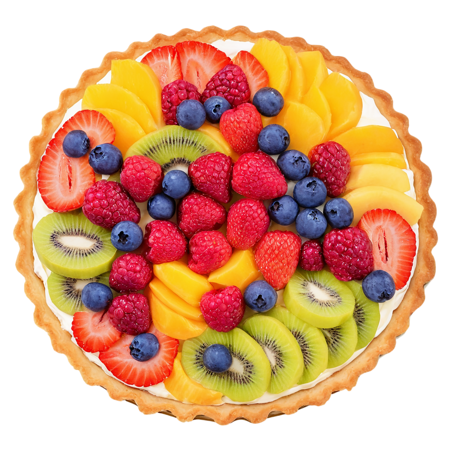 Fruit tart desserts isolated on transparent background #4860