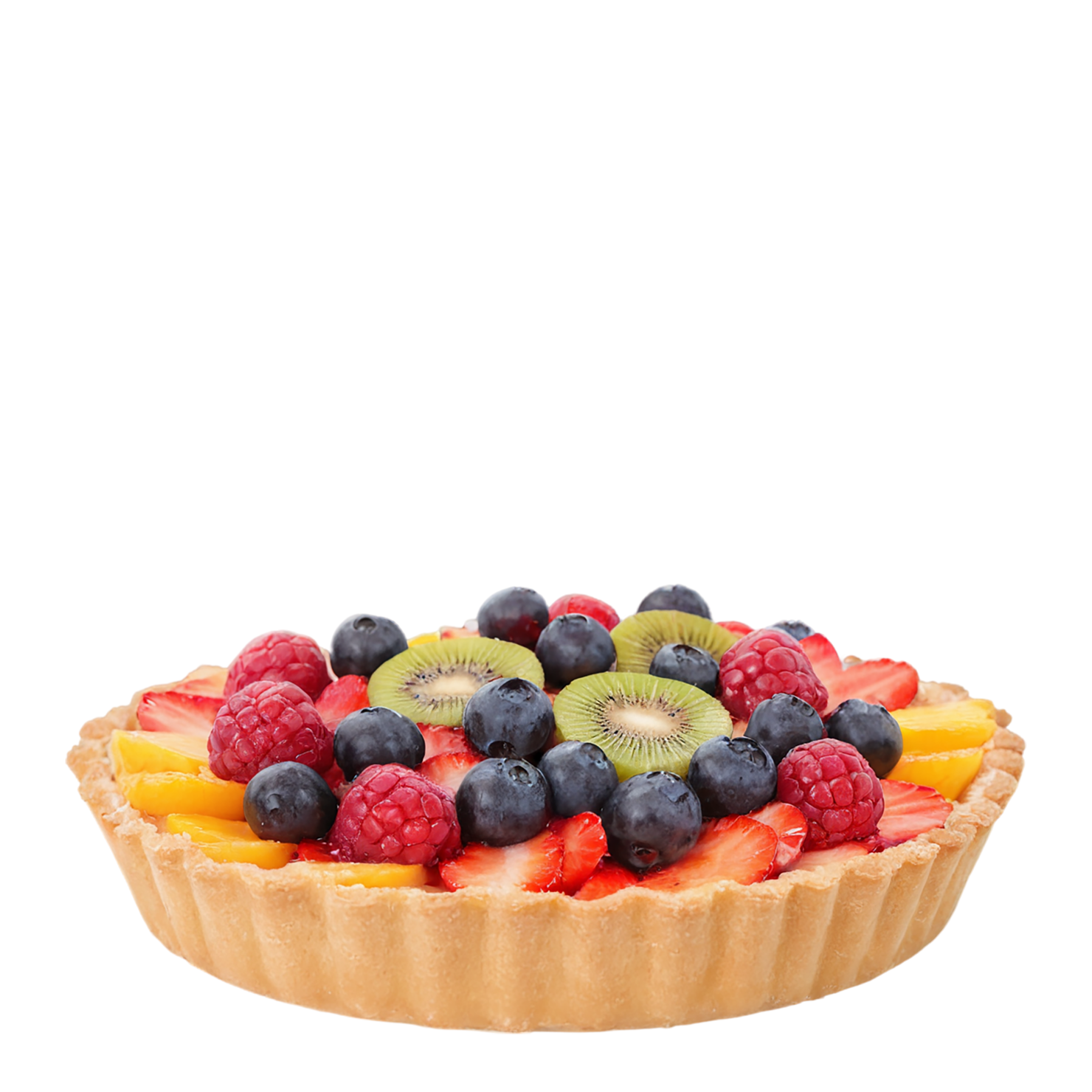 Fruit tart  desserts isolated on transparent background #4862