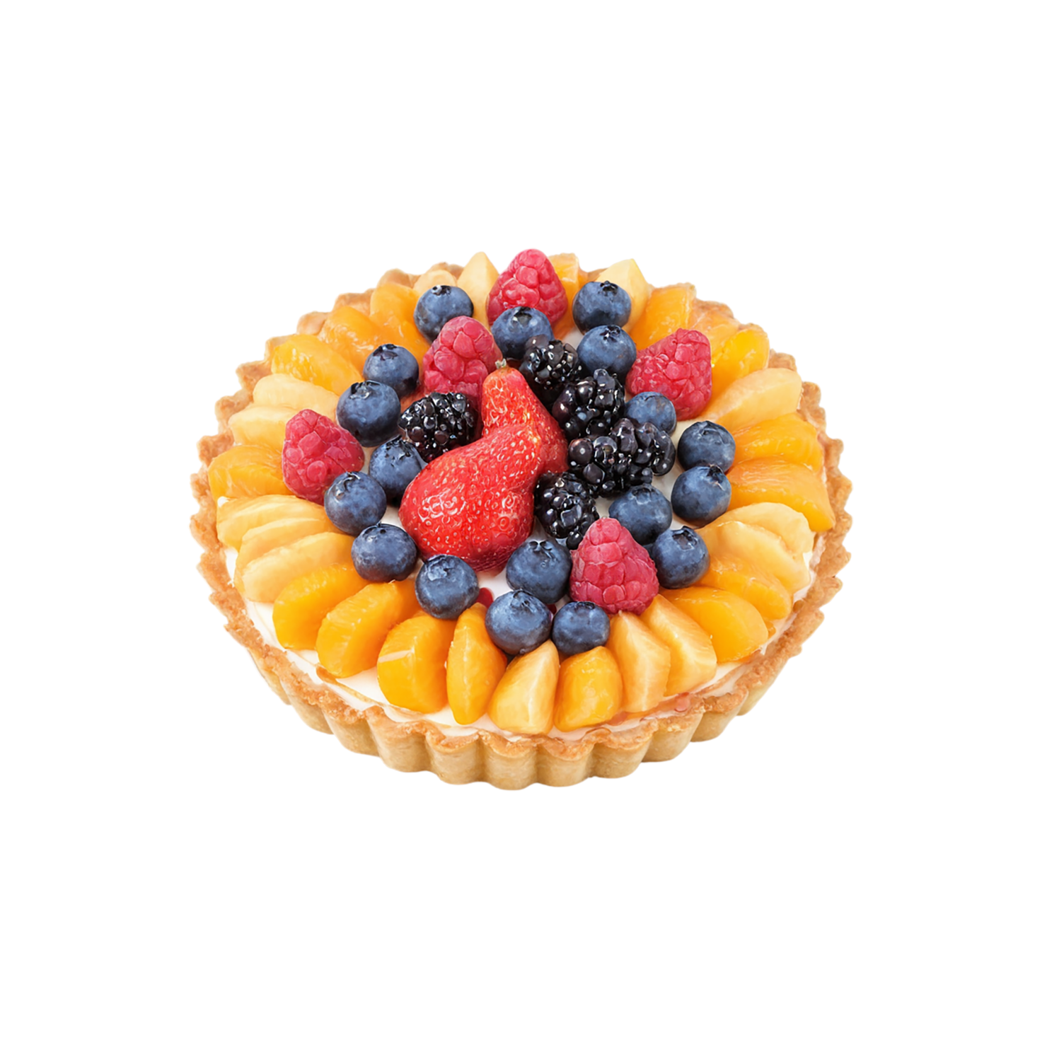 Fruit tart desserts isolated on transparent background #4863
