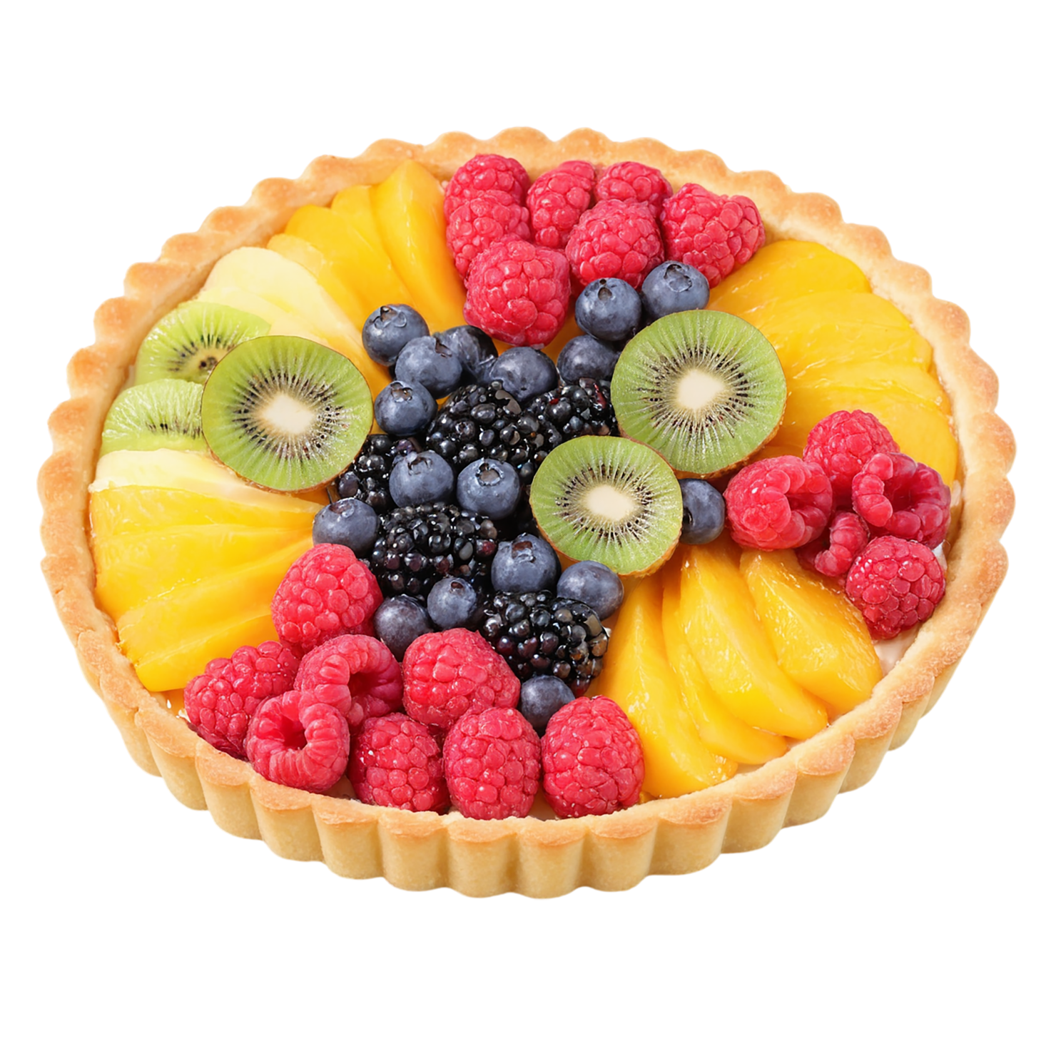 Fruit tart  desserts isolated on transparent background #4864