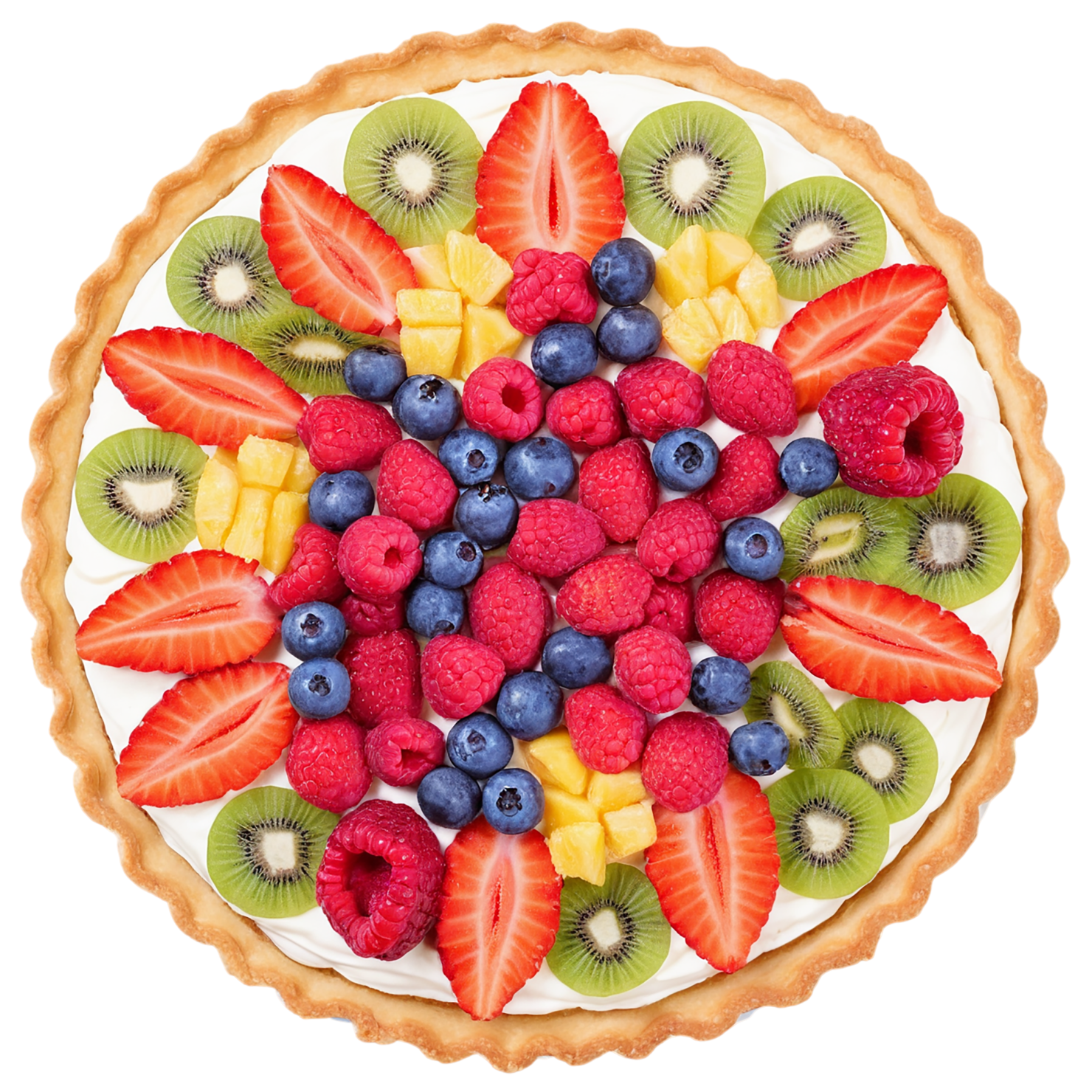 Fruit tart  desserts isolated on transparent background #4865