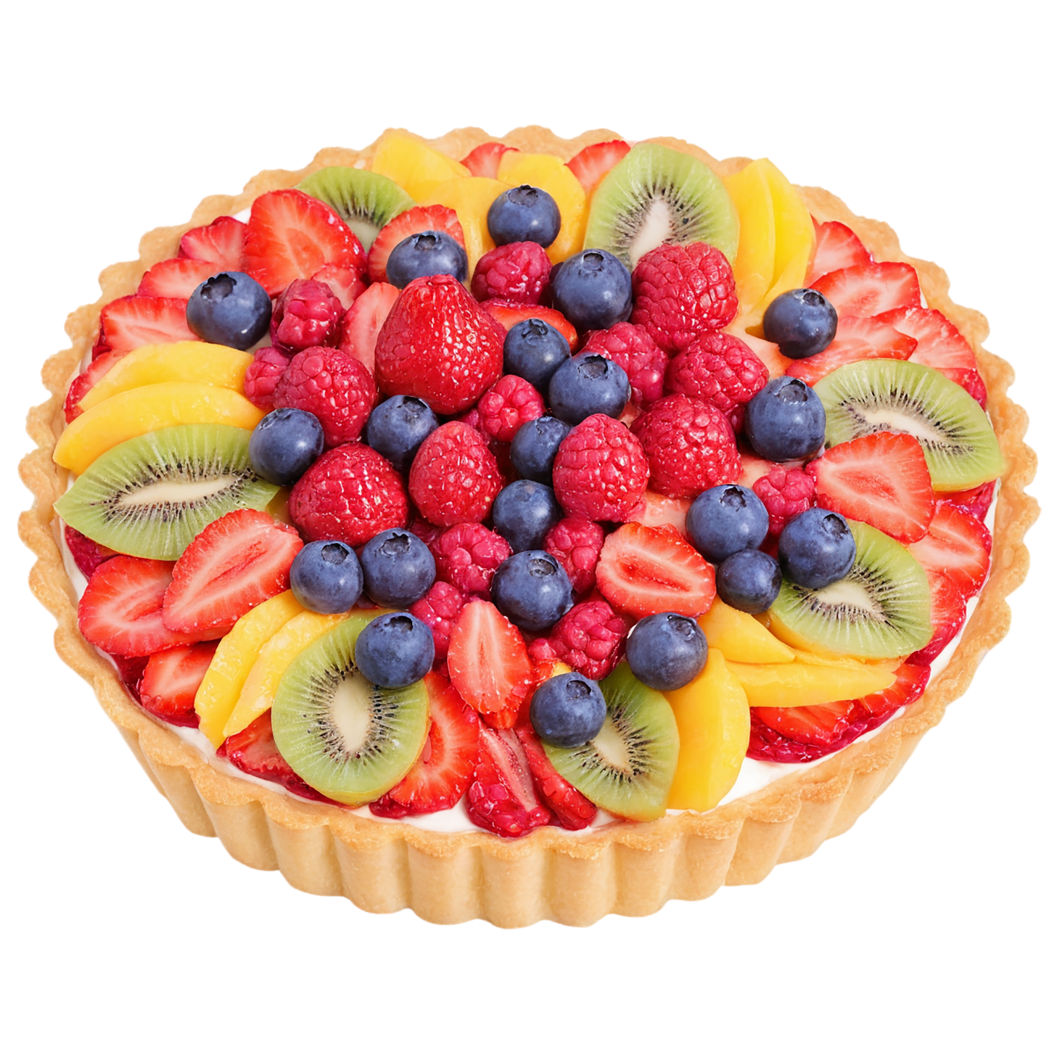 Fruit tart  desserts isolated on transparent background #4866