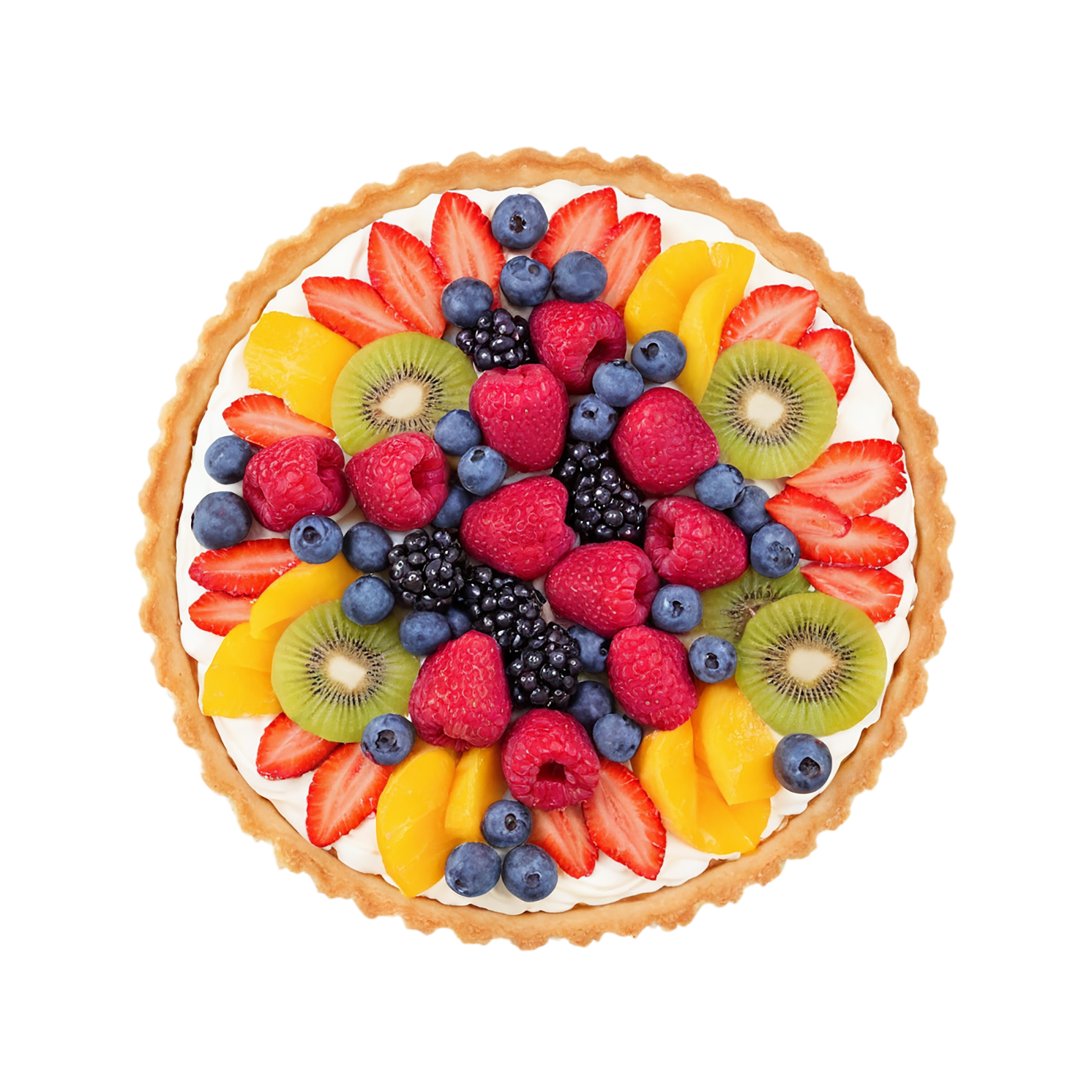 Fruit tart  desserts isolated on transparent background #4868