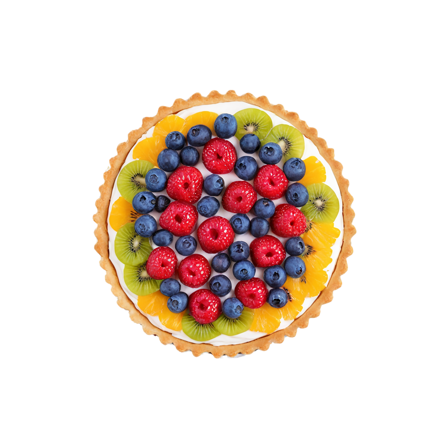 Fruit tart  desserts isolated on transparent background #4869