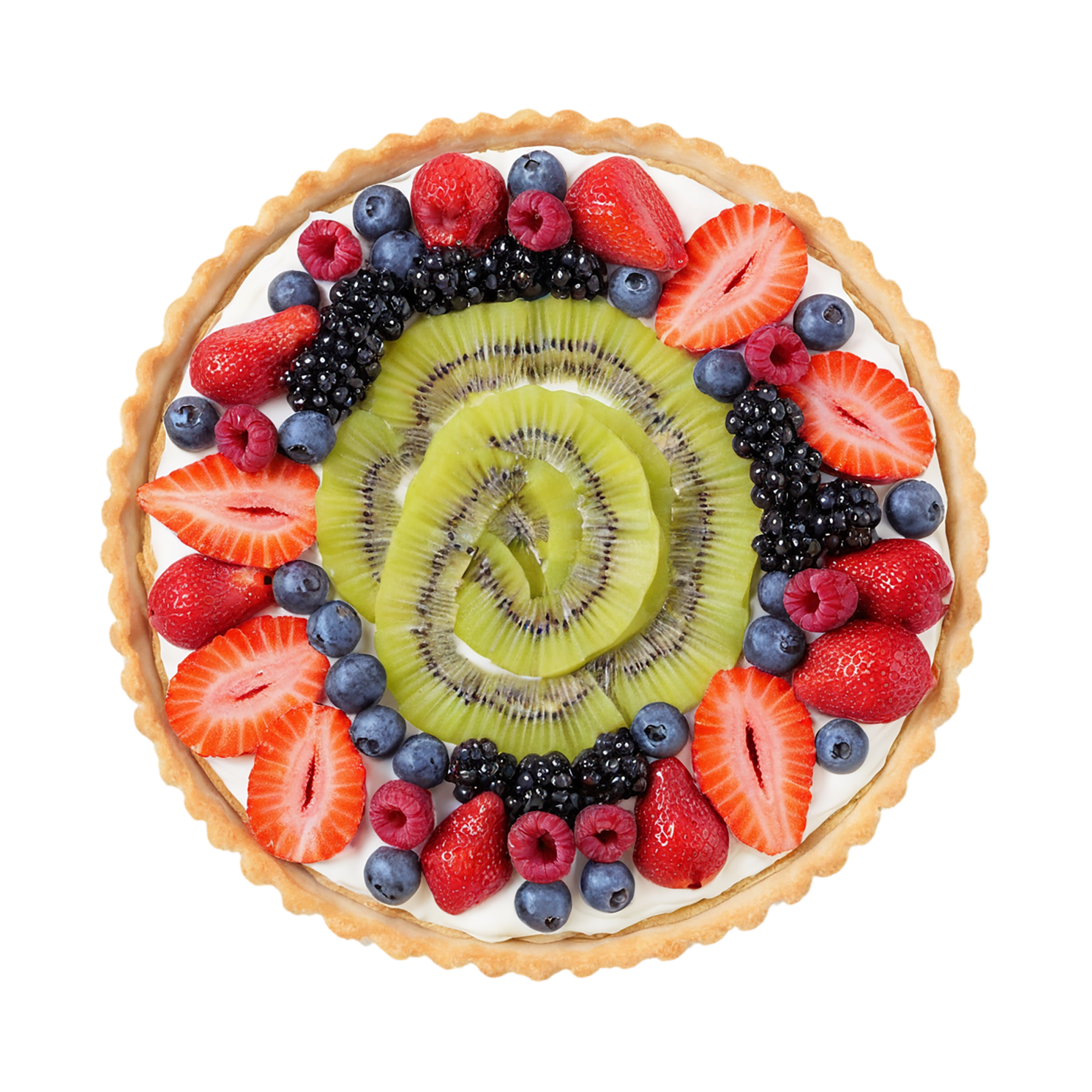 Fruit tart  desserts isolated on transparent background #4872