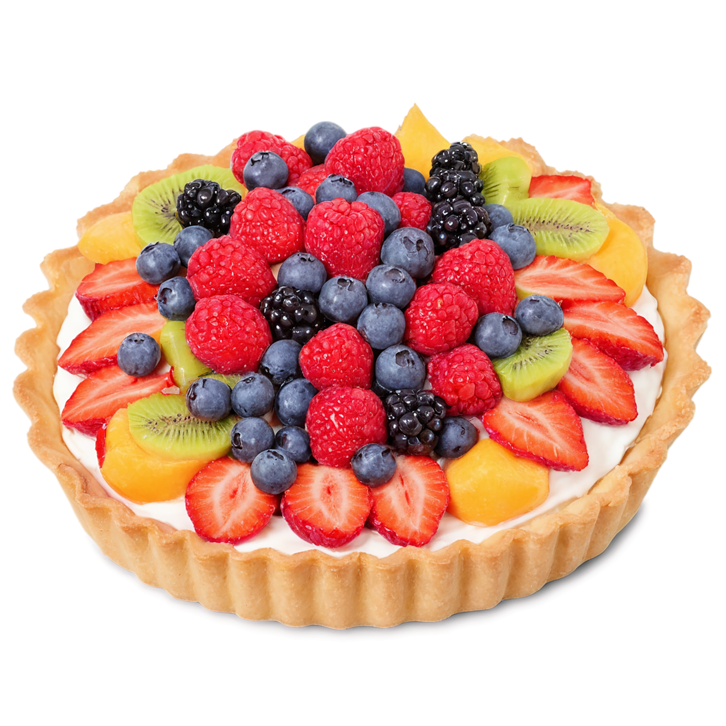 Fruit tart  desserts isolated on transparent background #4875