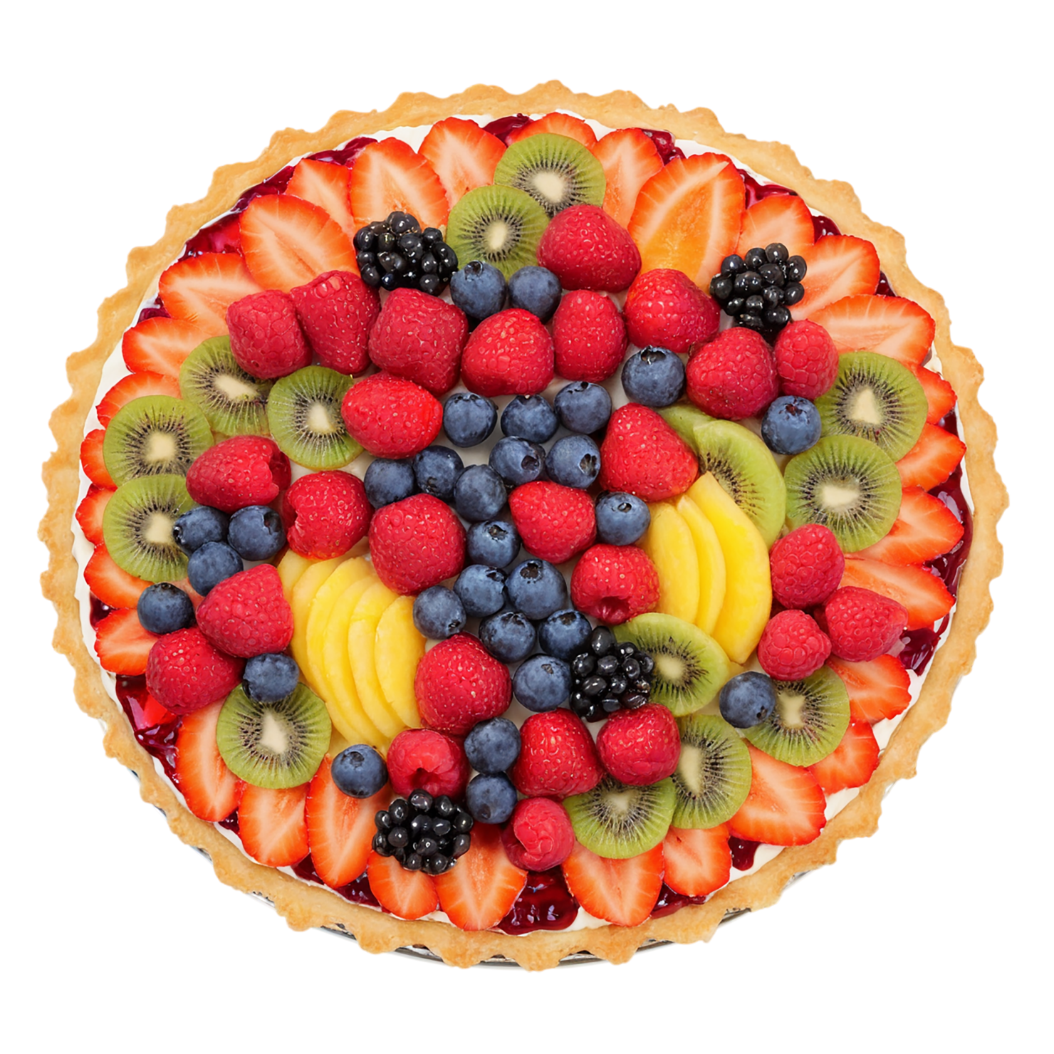 Fruit tart  desserts isolated on transparent background #4877