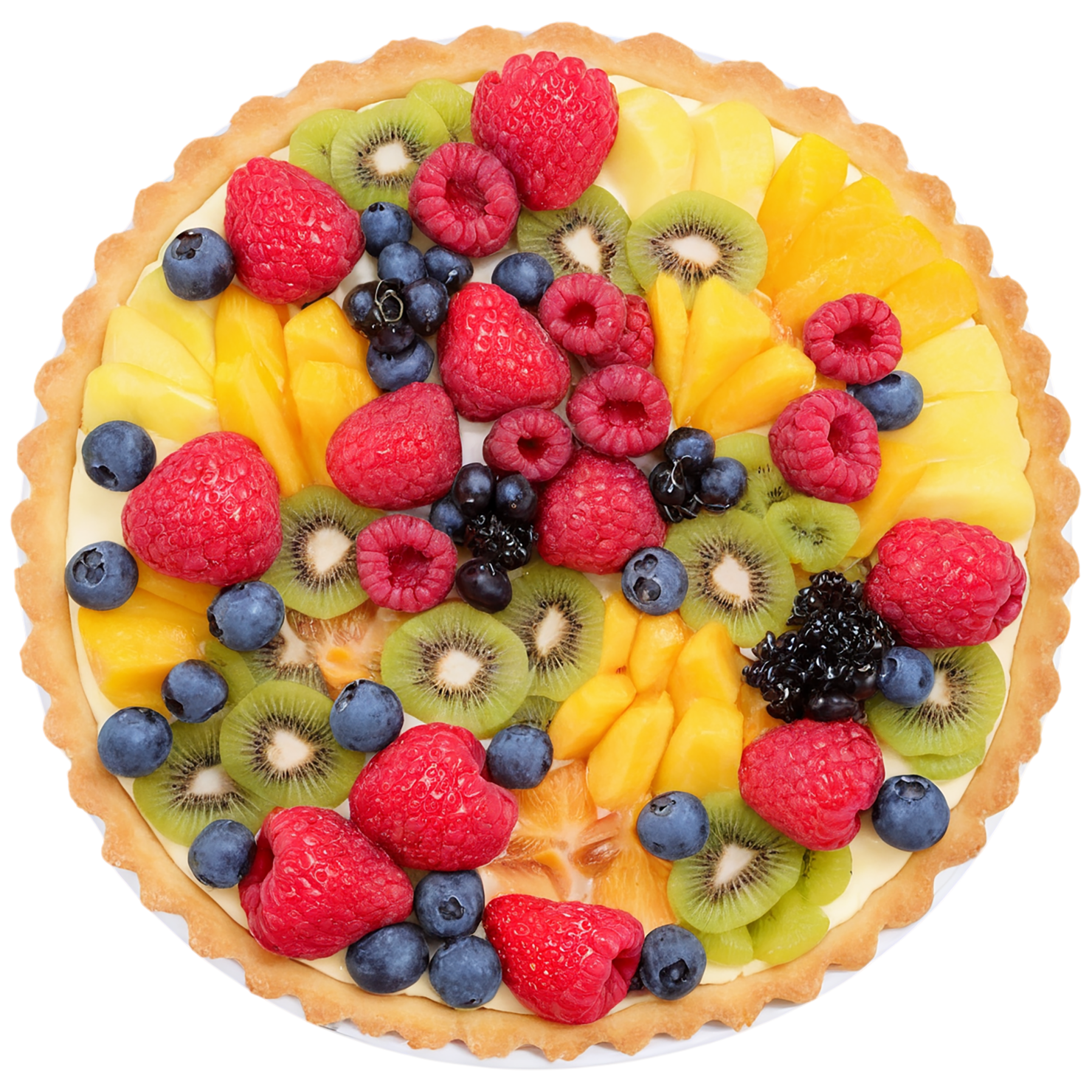 Fruit tart  desserts isolated on transparent background #4878