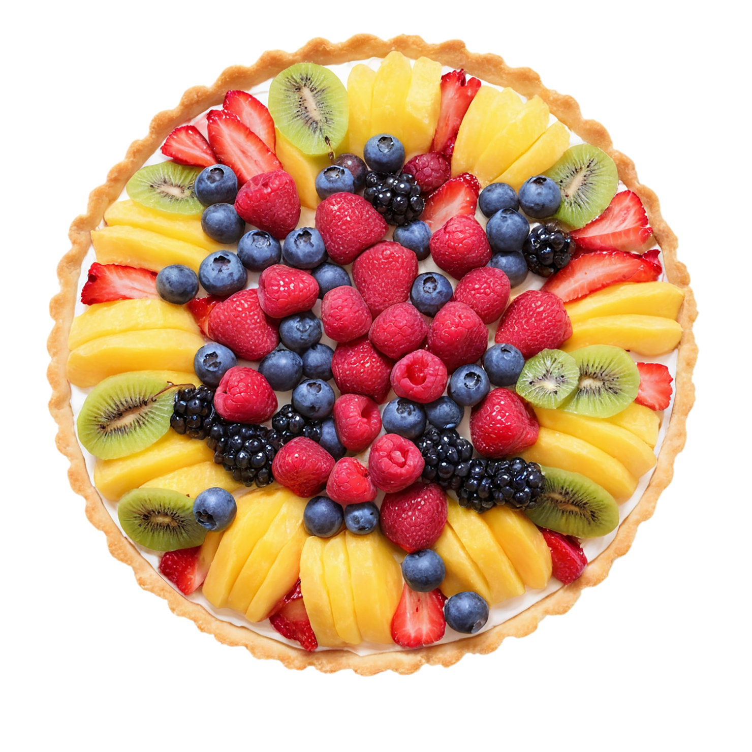 Fruit tart  desserts isolated on transparent background #4879