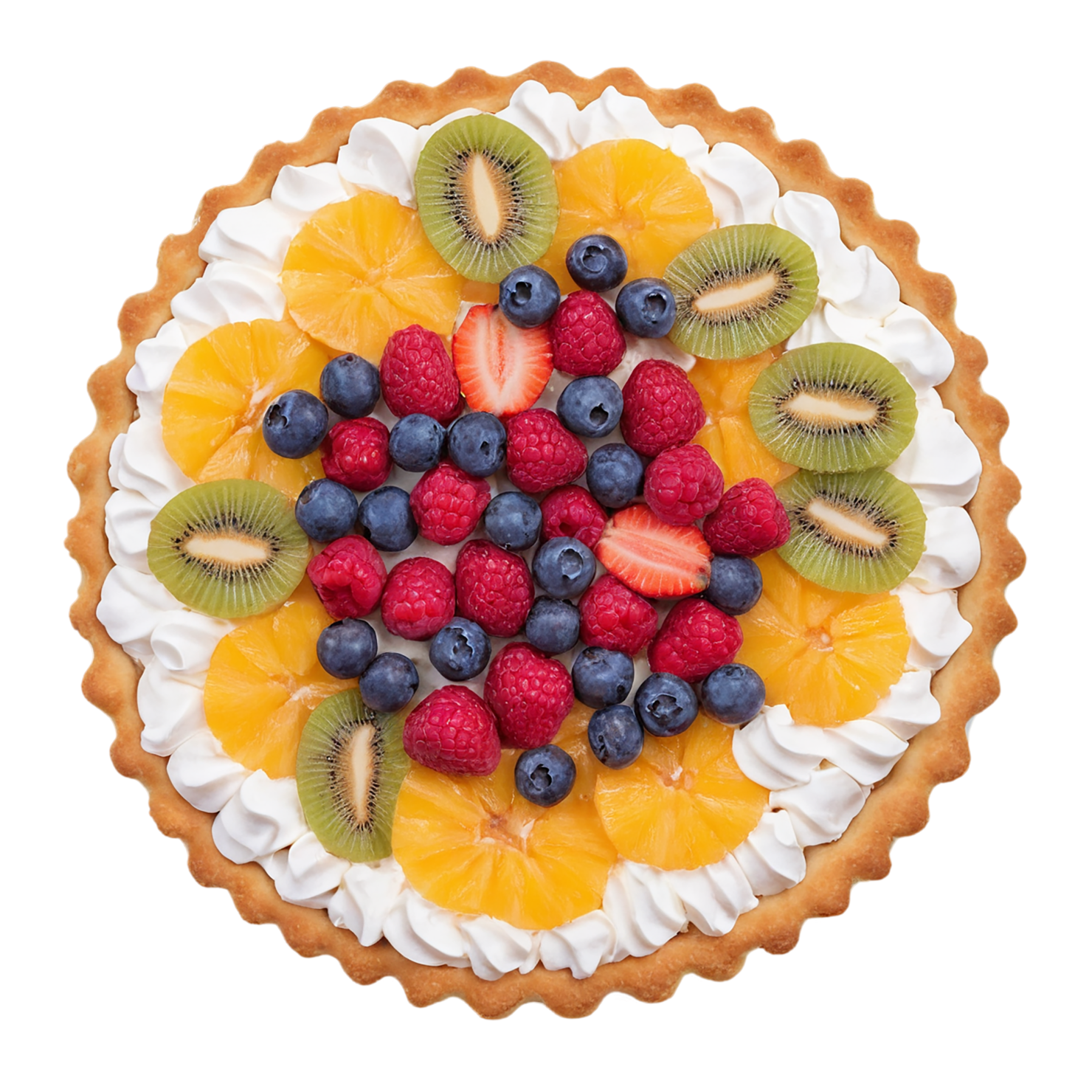 Fruit tart  desserts isolated on transparent background #4880