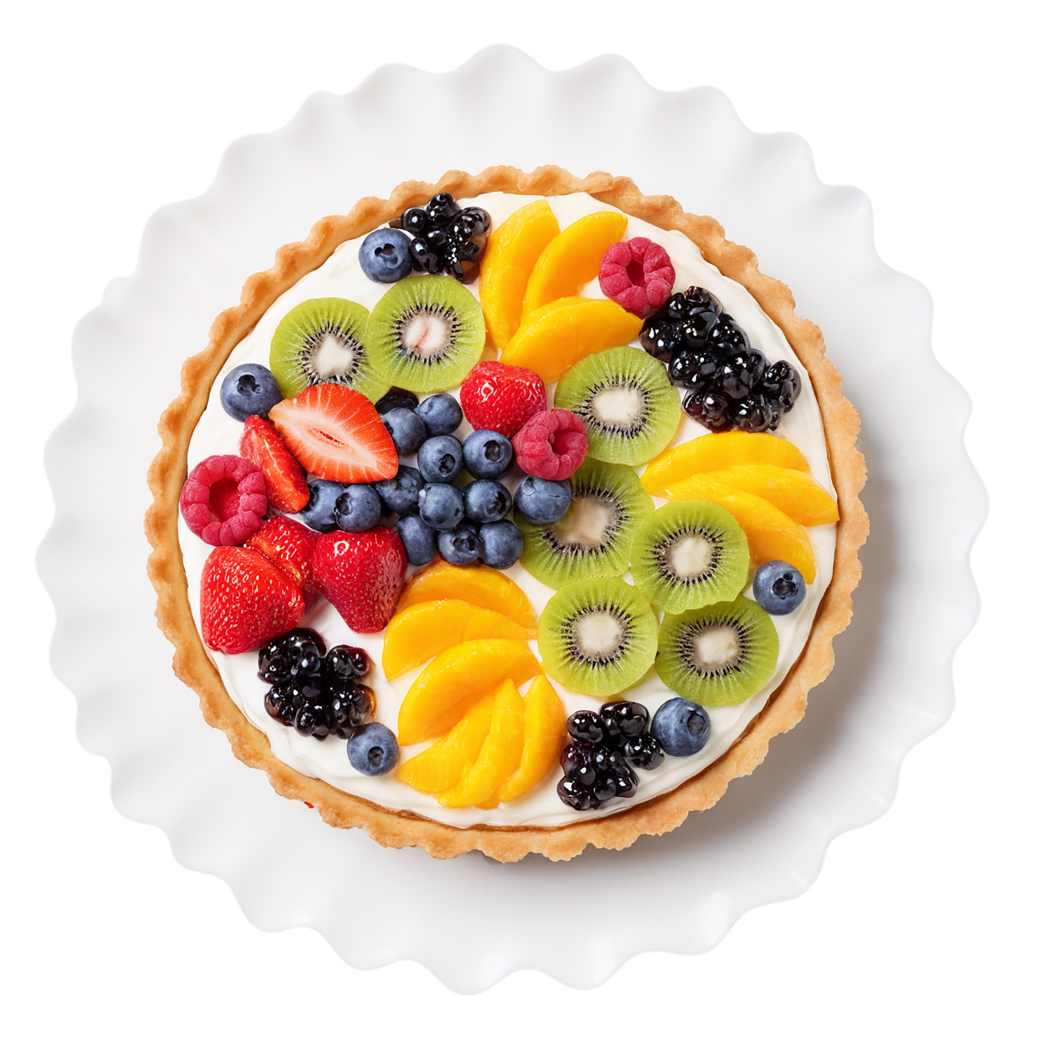 Fruit tart  desserts isolated on transparent background #4882