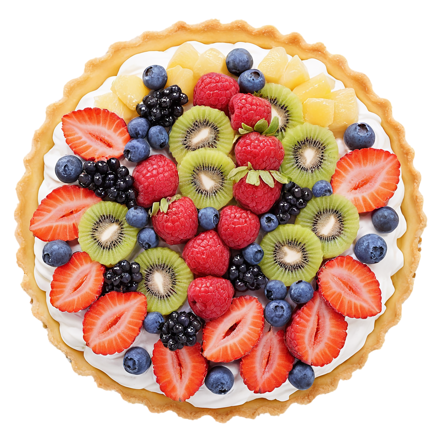 Fruit tart  desserts isolated on transparent background #4883