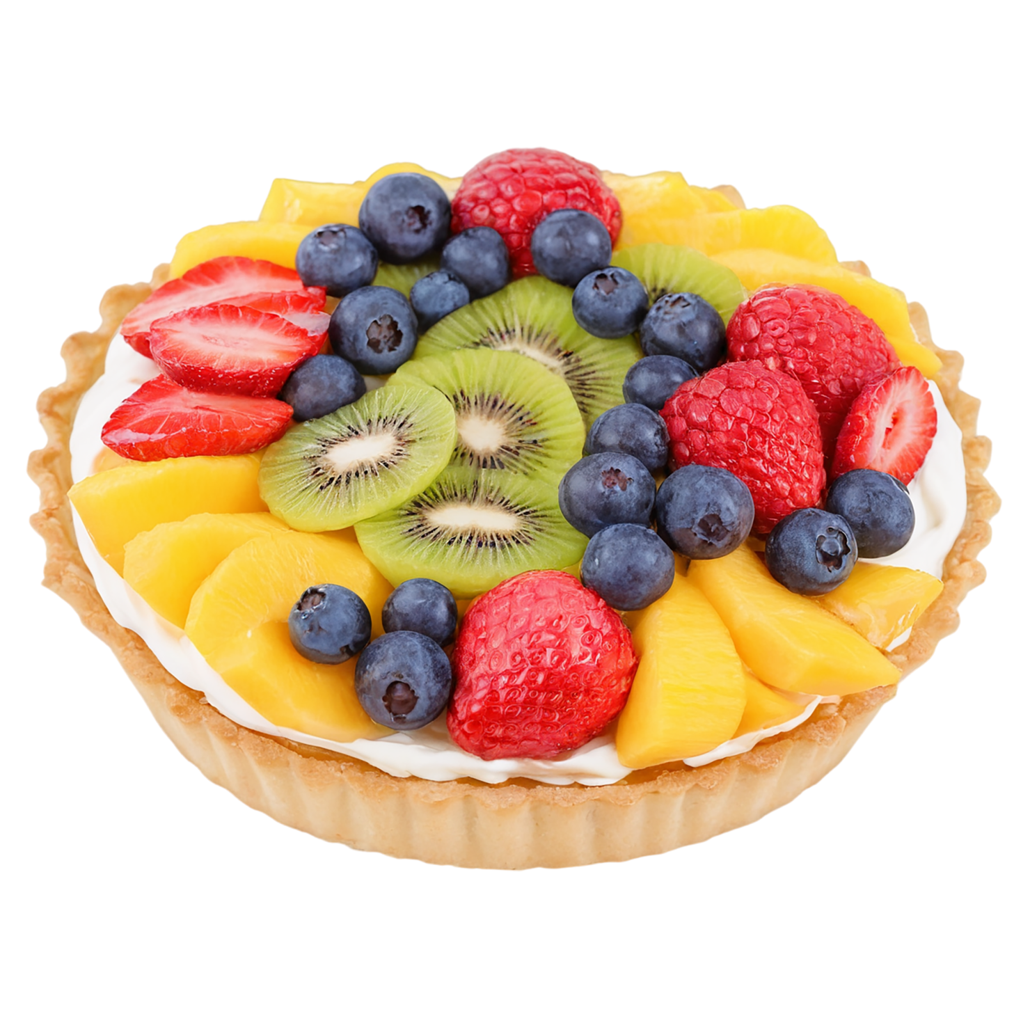Fruit tart  desserts isolated on transparent background #4884